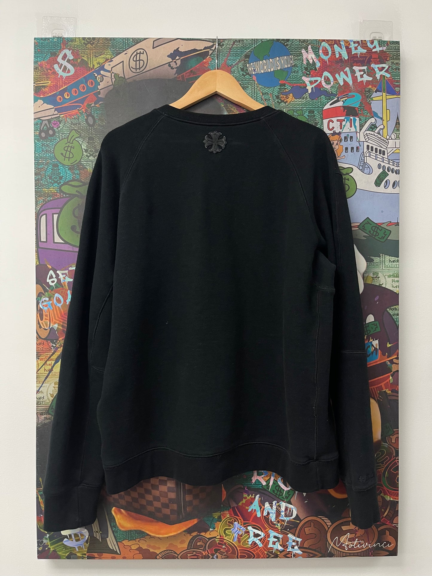 Chrome Hearts Black Cut And Sew Plus Crewneck  Used Large N/A