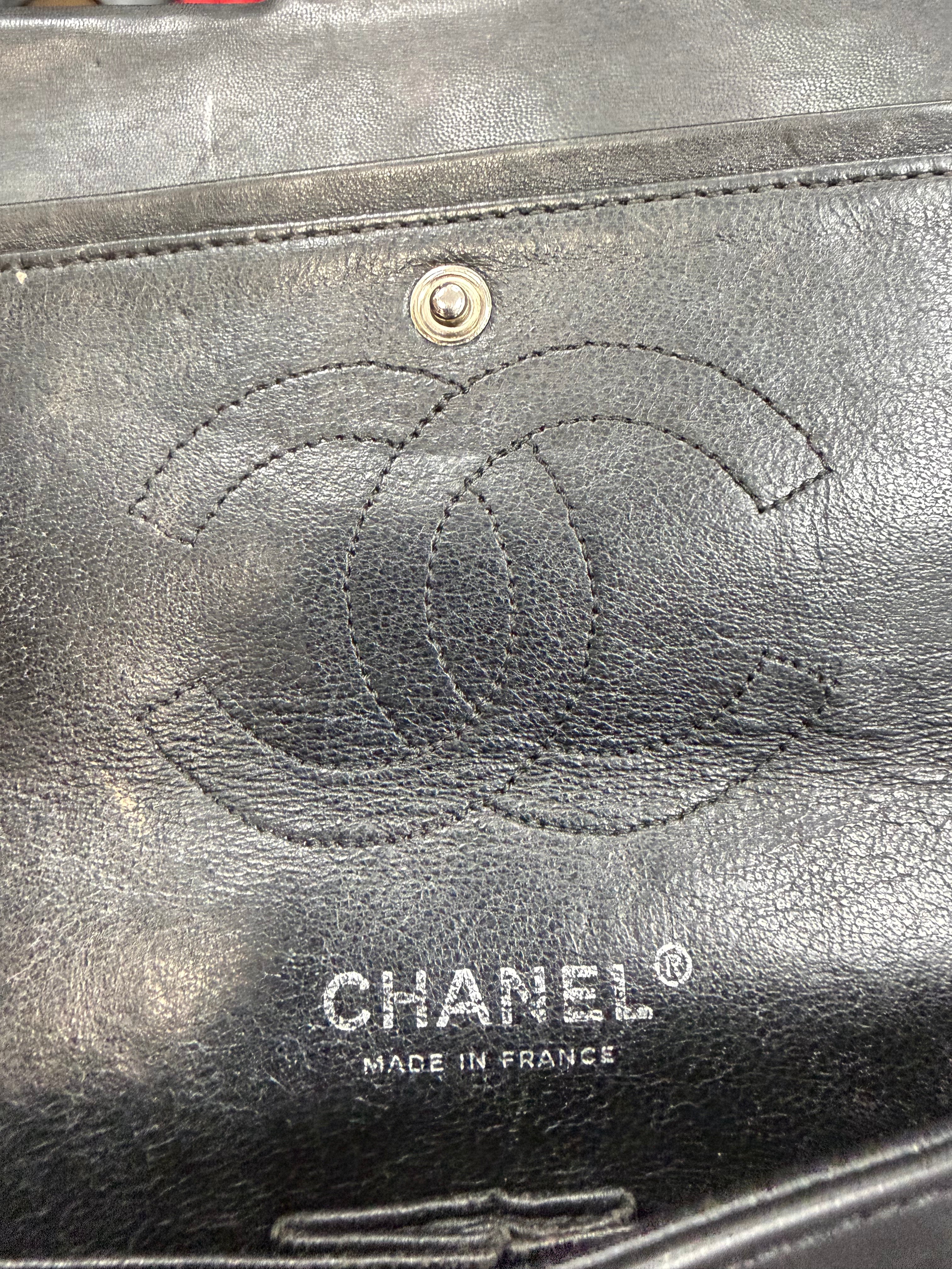 Chanel Black Patent Leather Single Flap Bag
