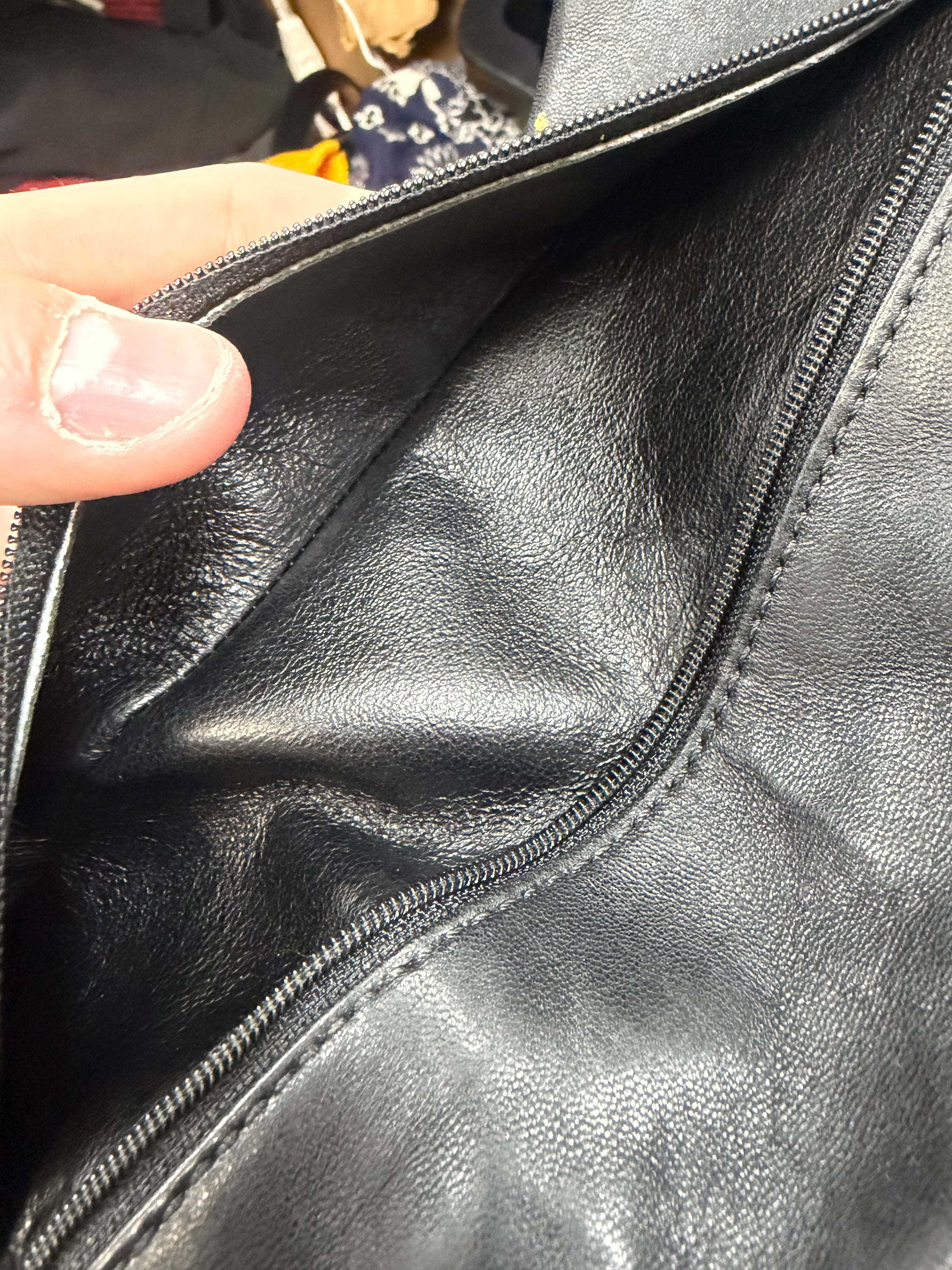 Chanel Black Patent Leather Single Flap Bag