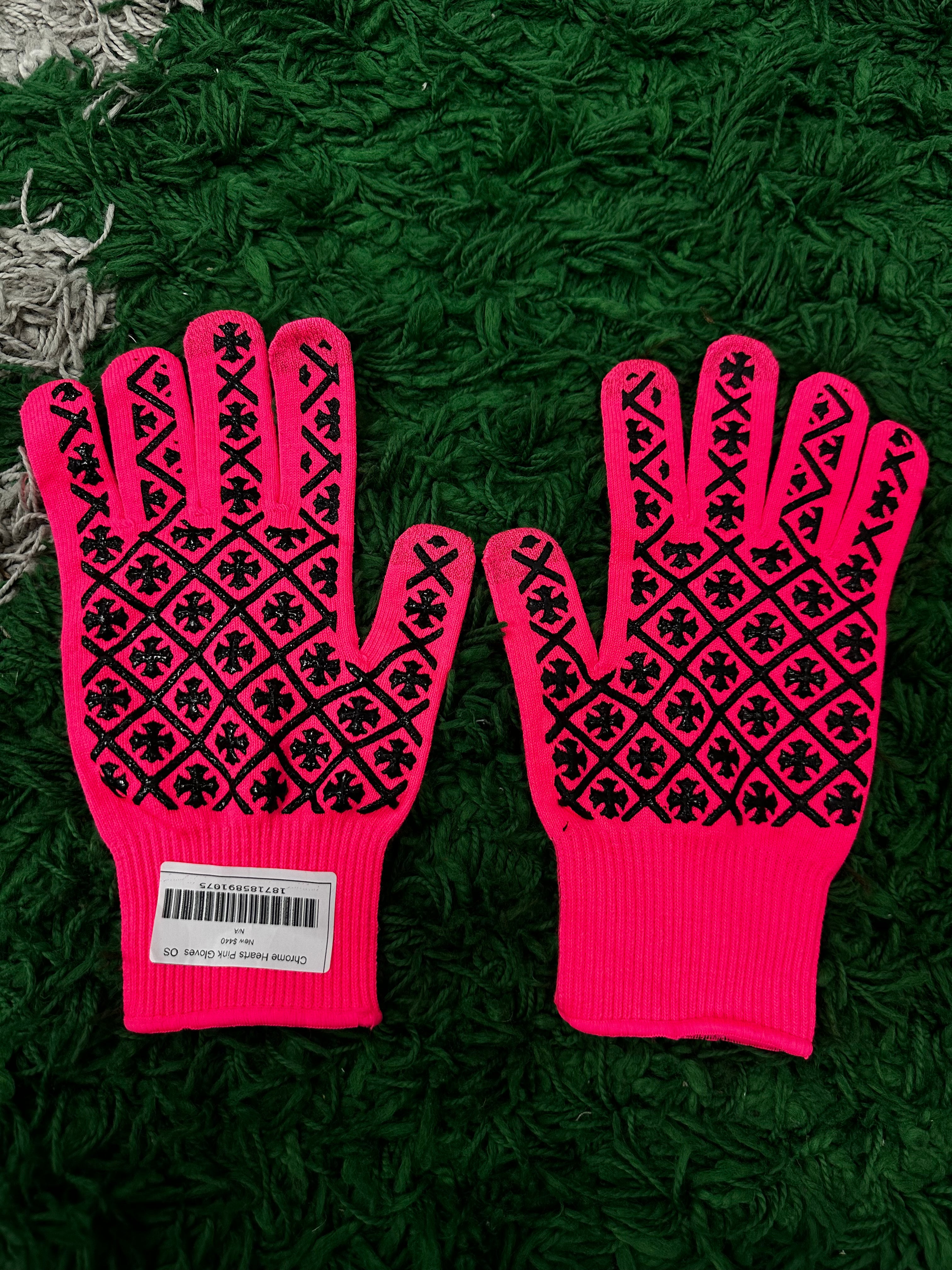 Chrome Hearts Pink Gloves  New OS N/A