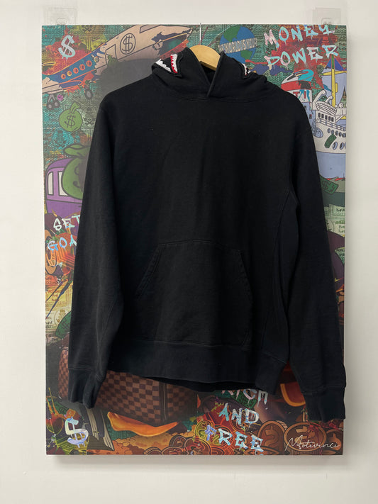 Bape Black Shark Hoodie  Used