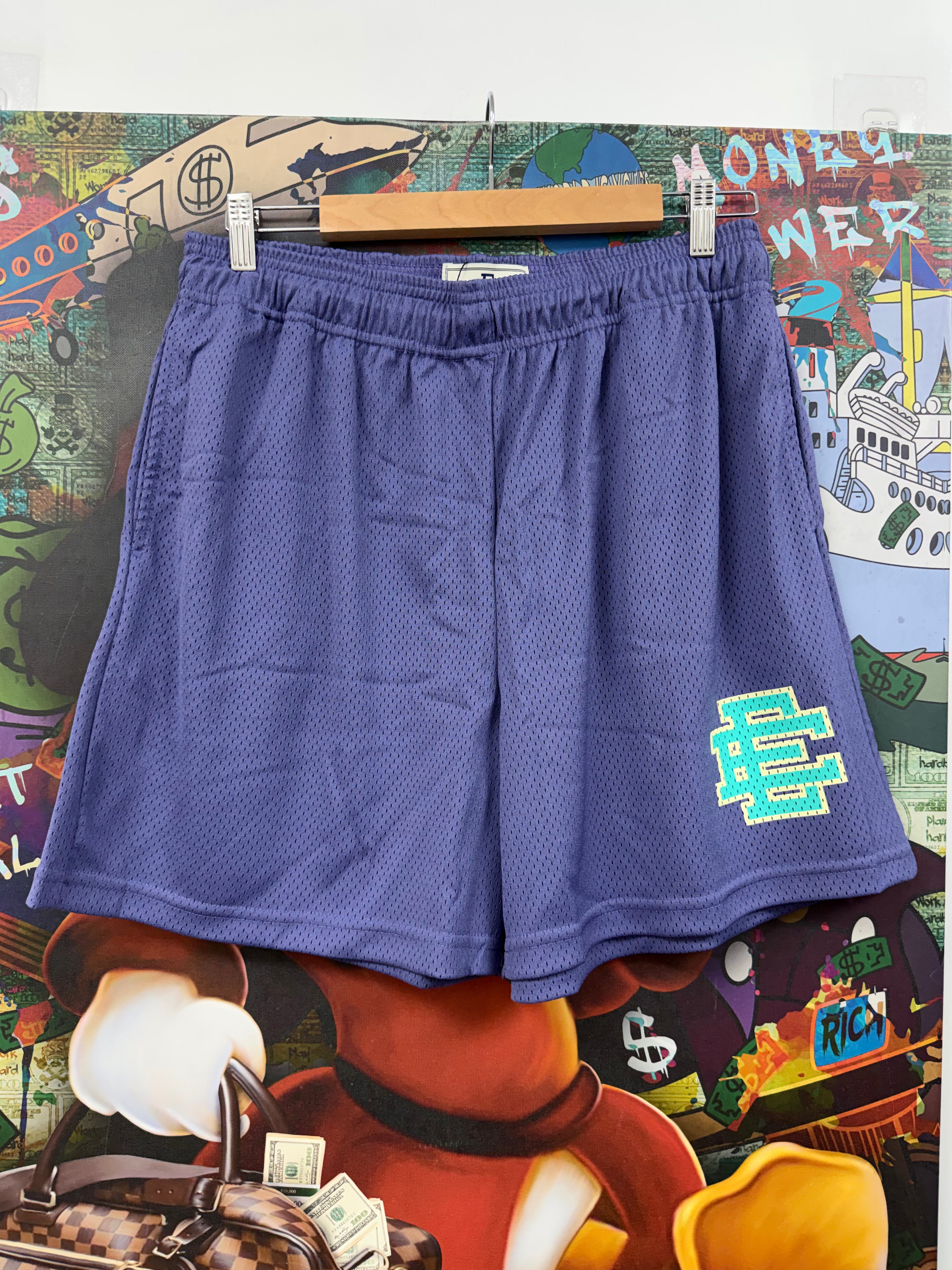 Eric Emanuel Lilac Teal Shorts