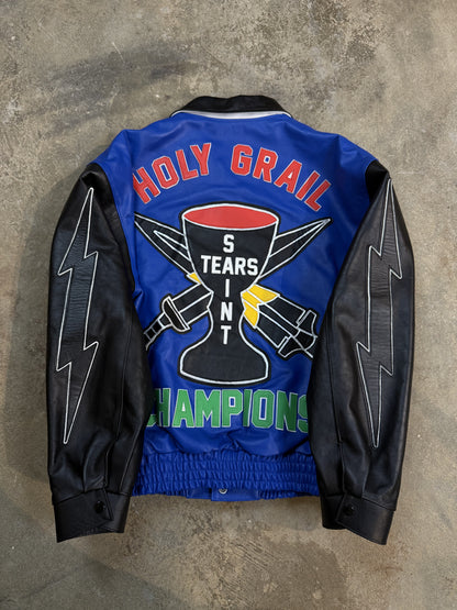 Saint Mxxxxxxx Denim Tears Leather Jacket Large Used