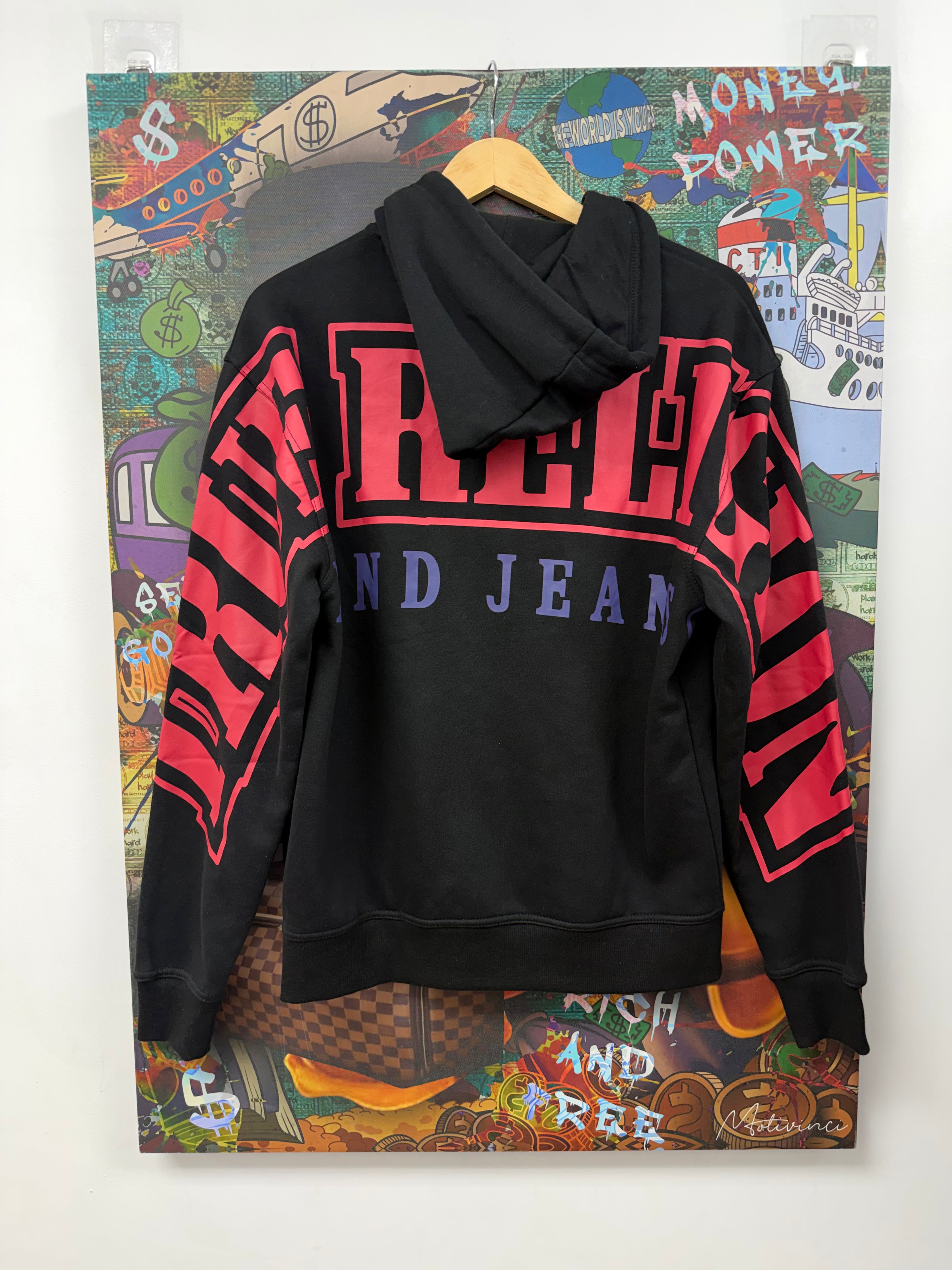 True Religion Overt Arch Logo Zip Up