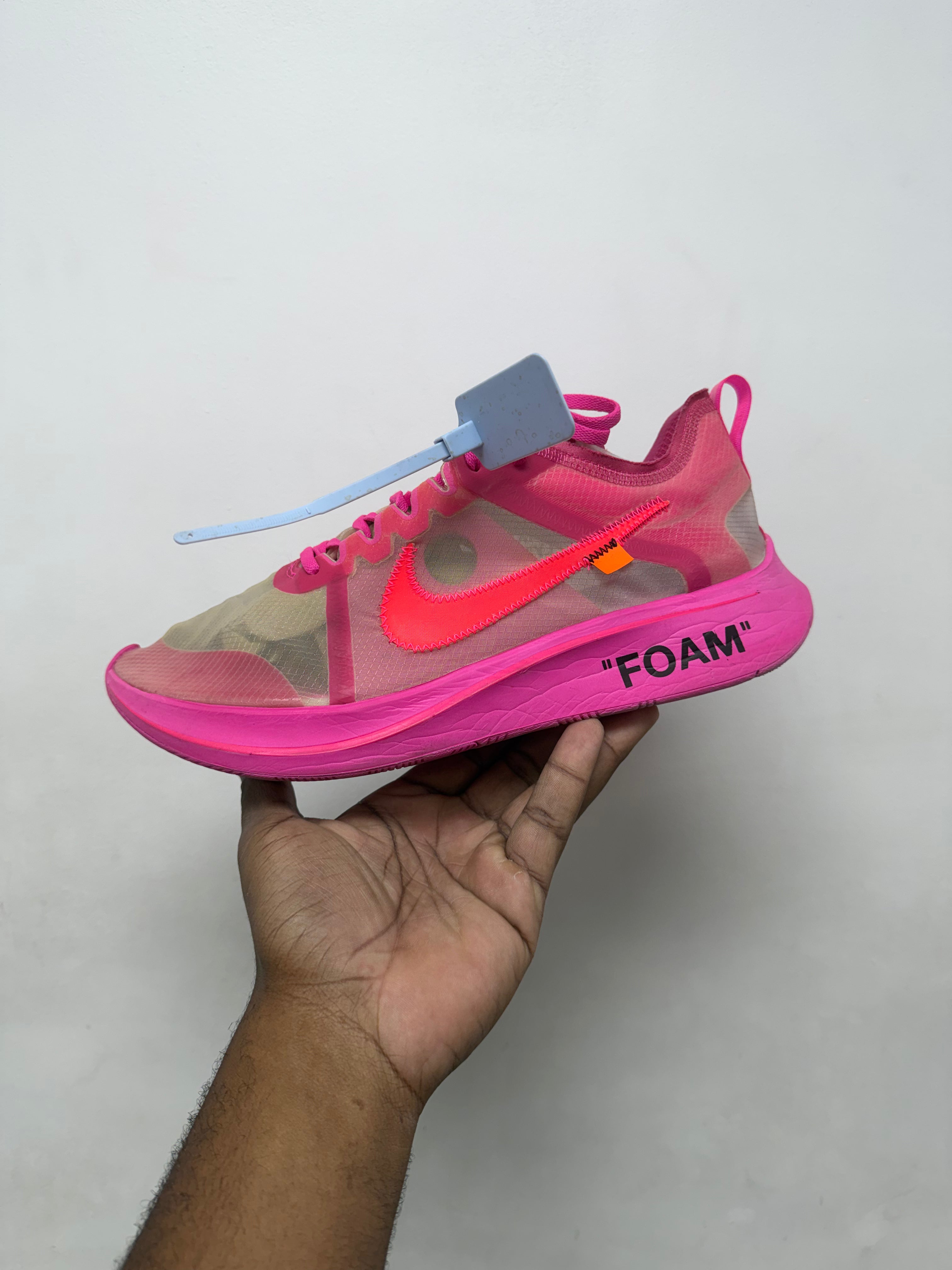 Off White Zoom Fly Pink Sneakers