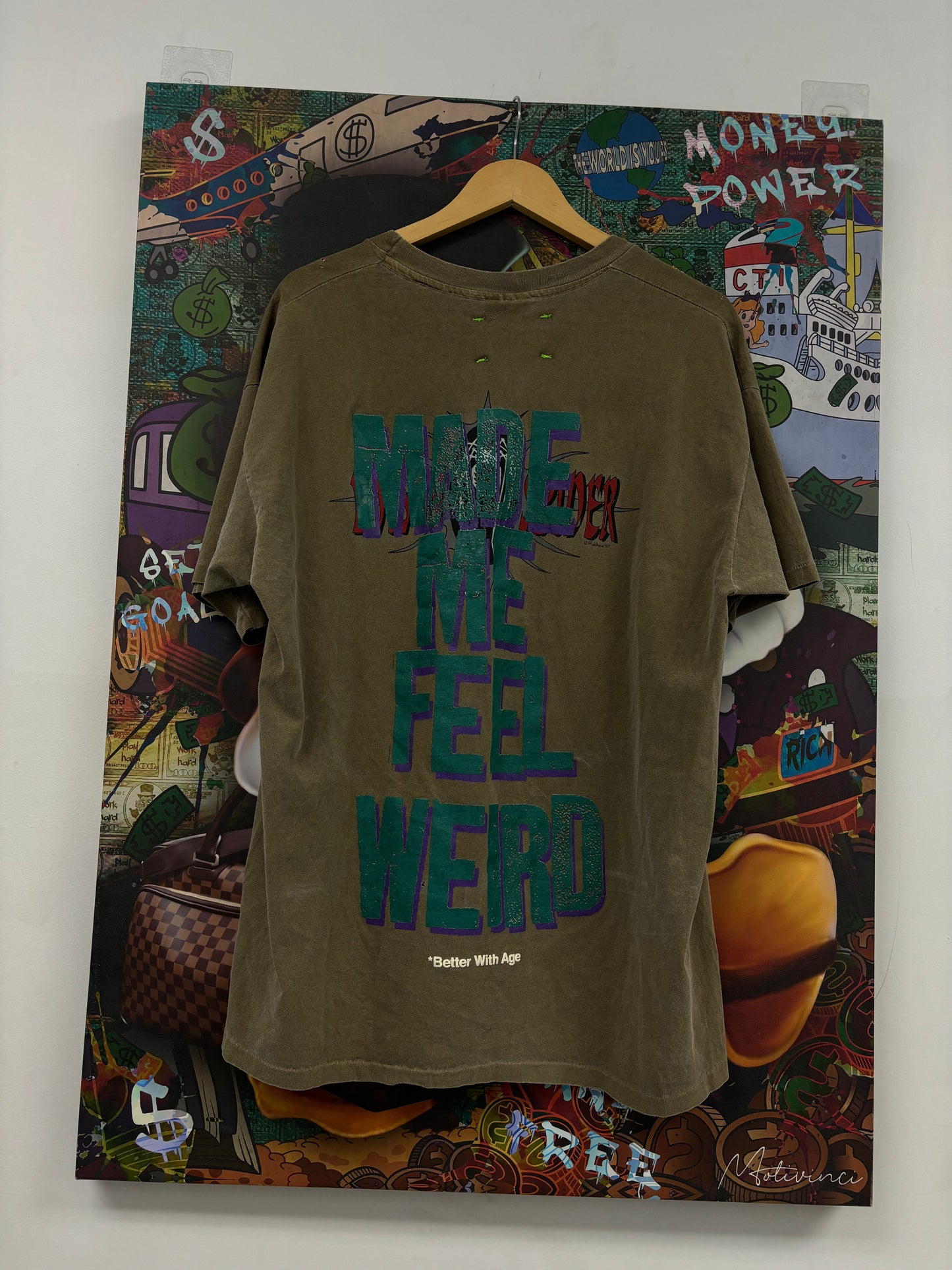 Better With Age Tee Olive New L With Tags