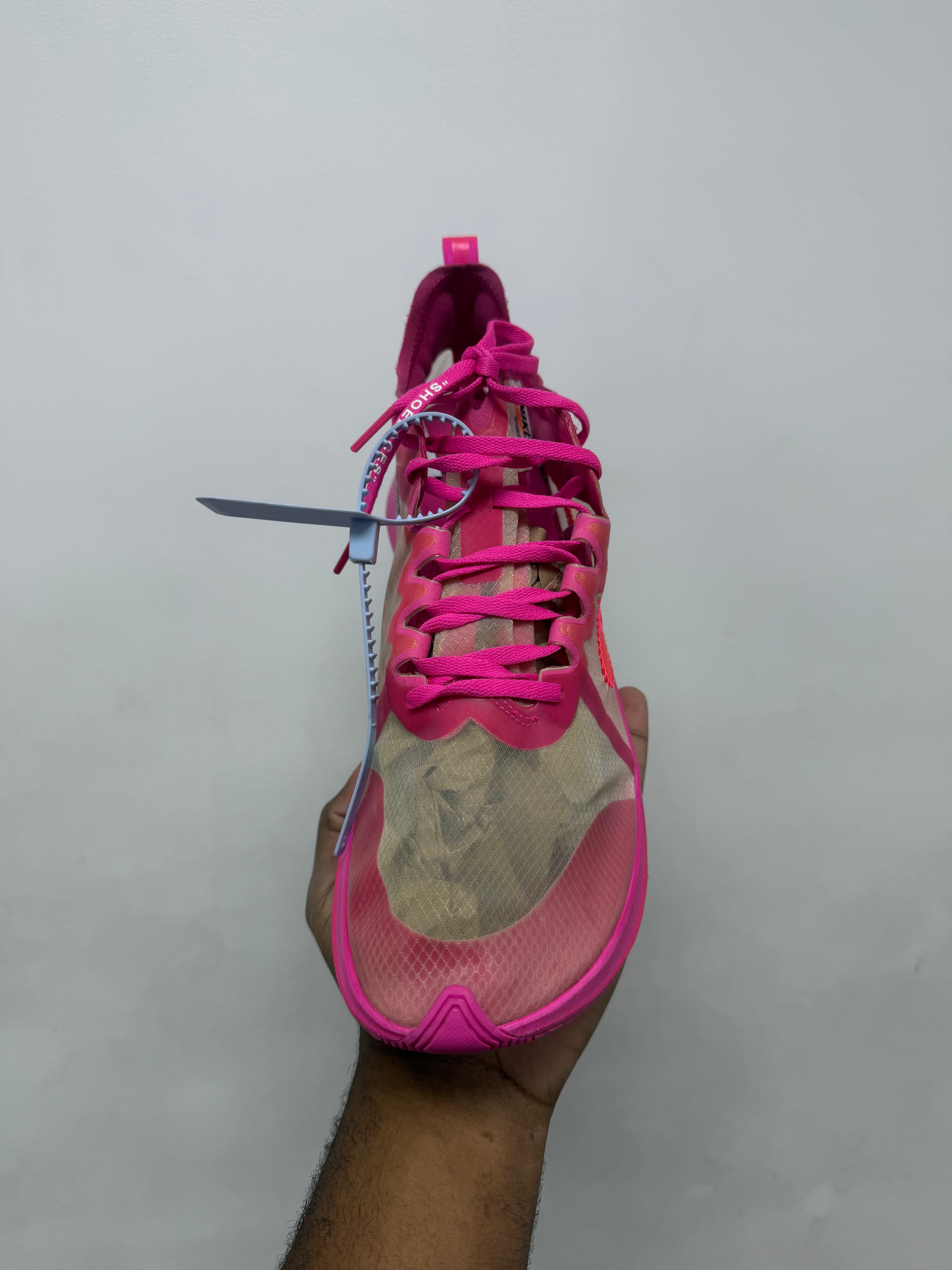Off White Zoom Fly Pink Sneakers