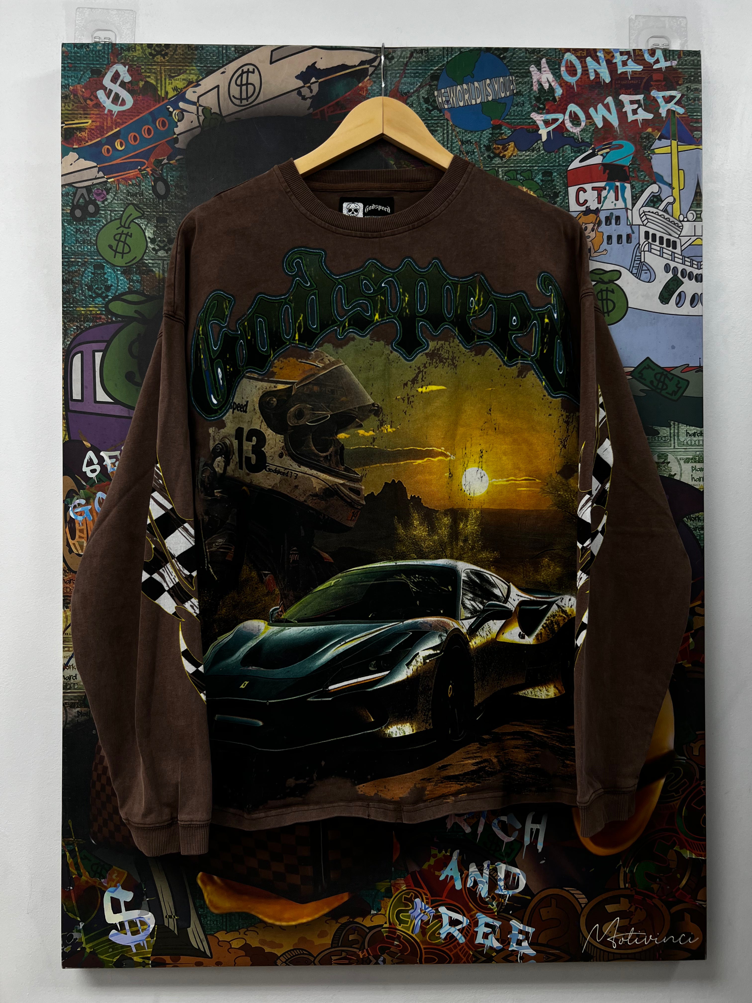 Godspeed Brown Sunset Drift Long Sleeve