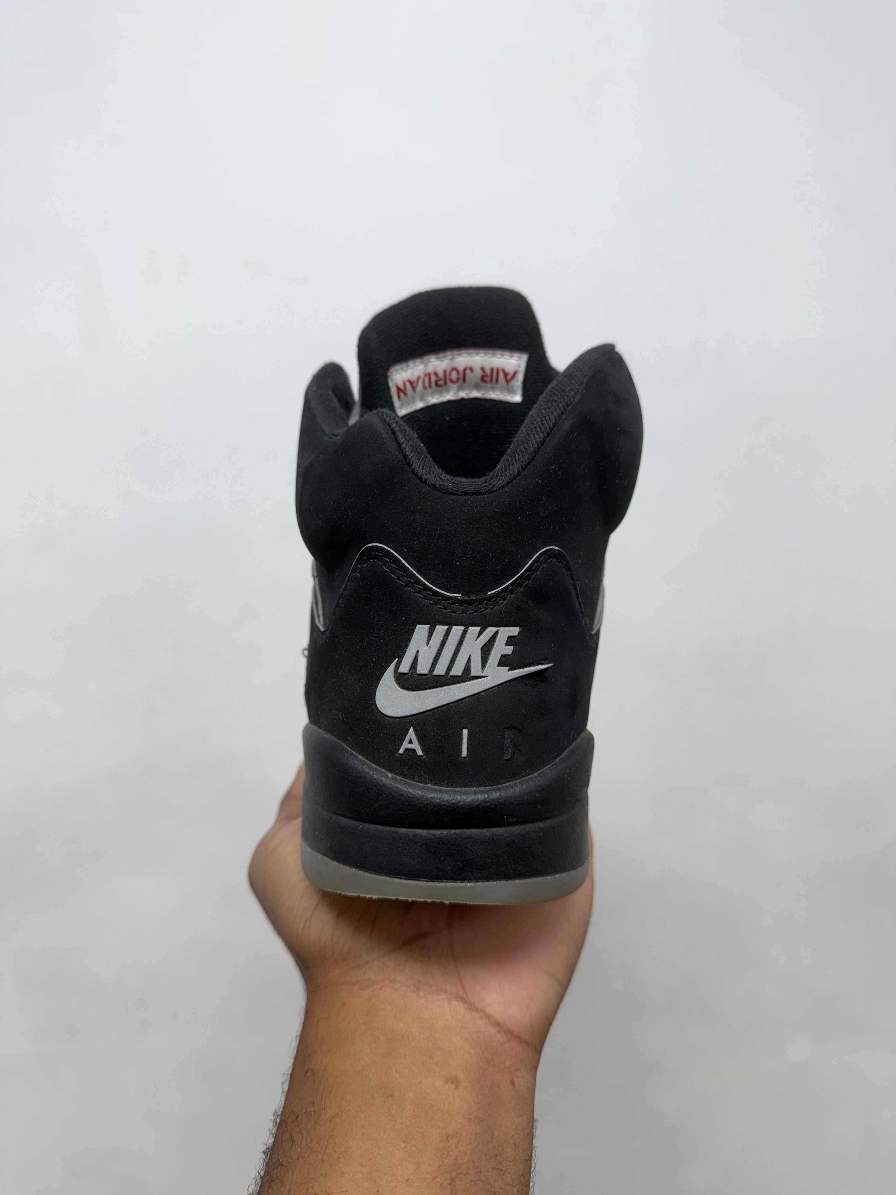 Jordan 5 Black Metallic Sneakers