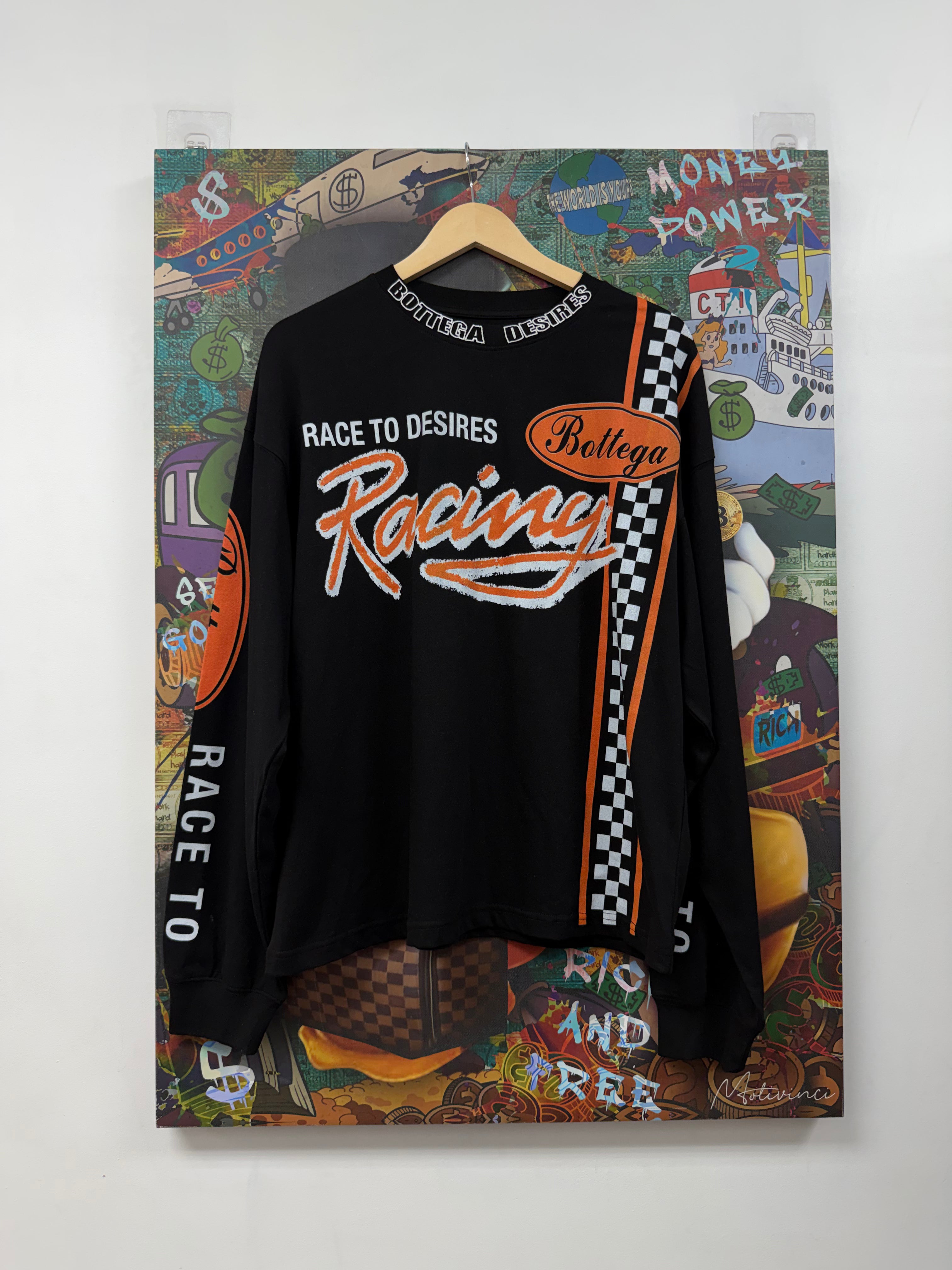 Bottega Desires Black Orange Raceway Long Sleeve
