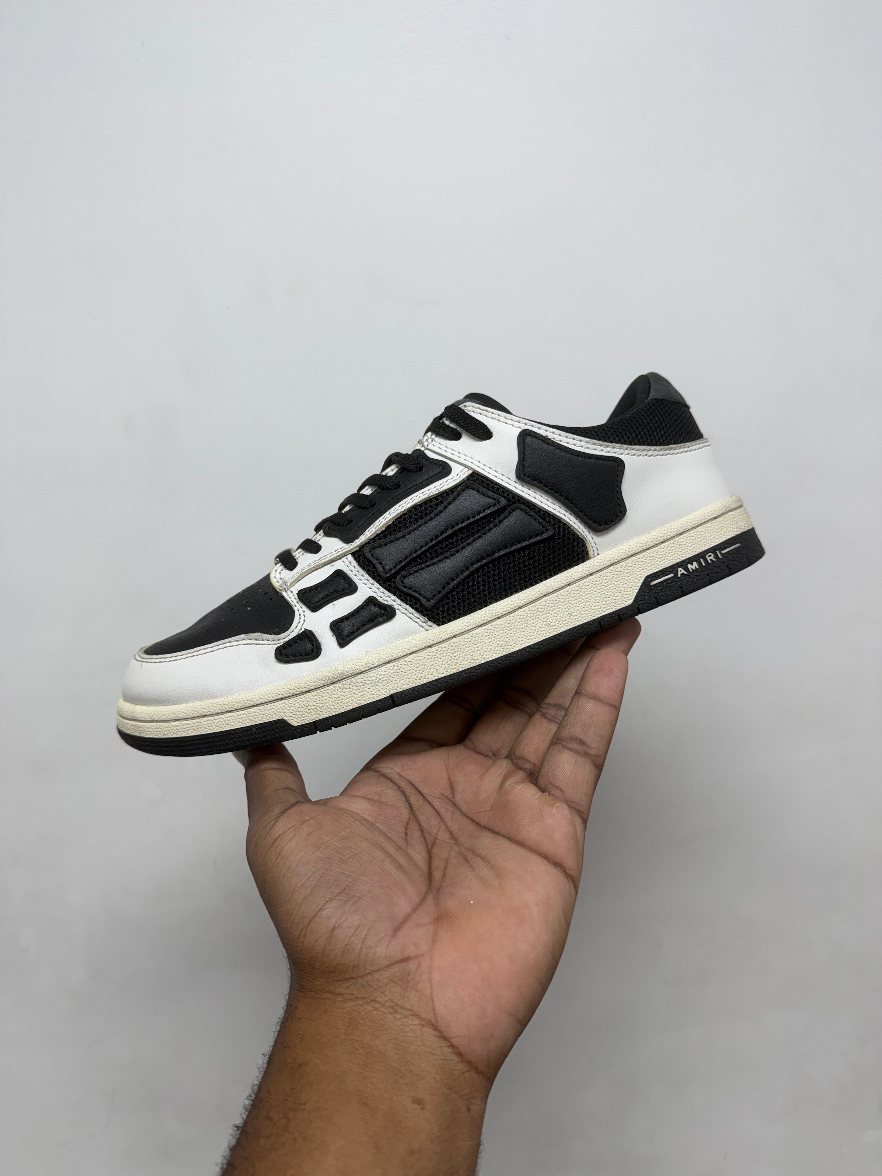 Amiri Black Mesh Skel Top Low Sneakers