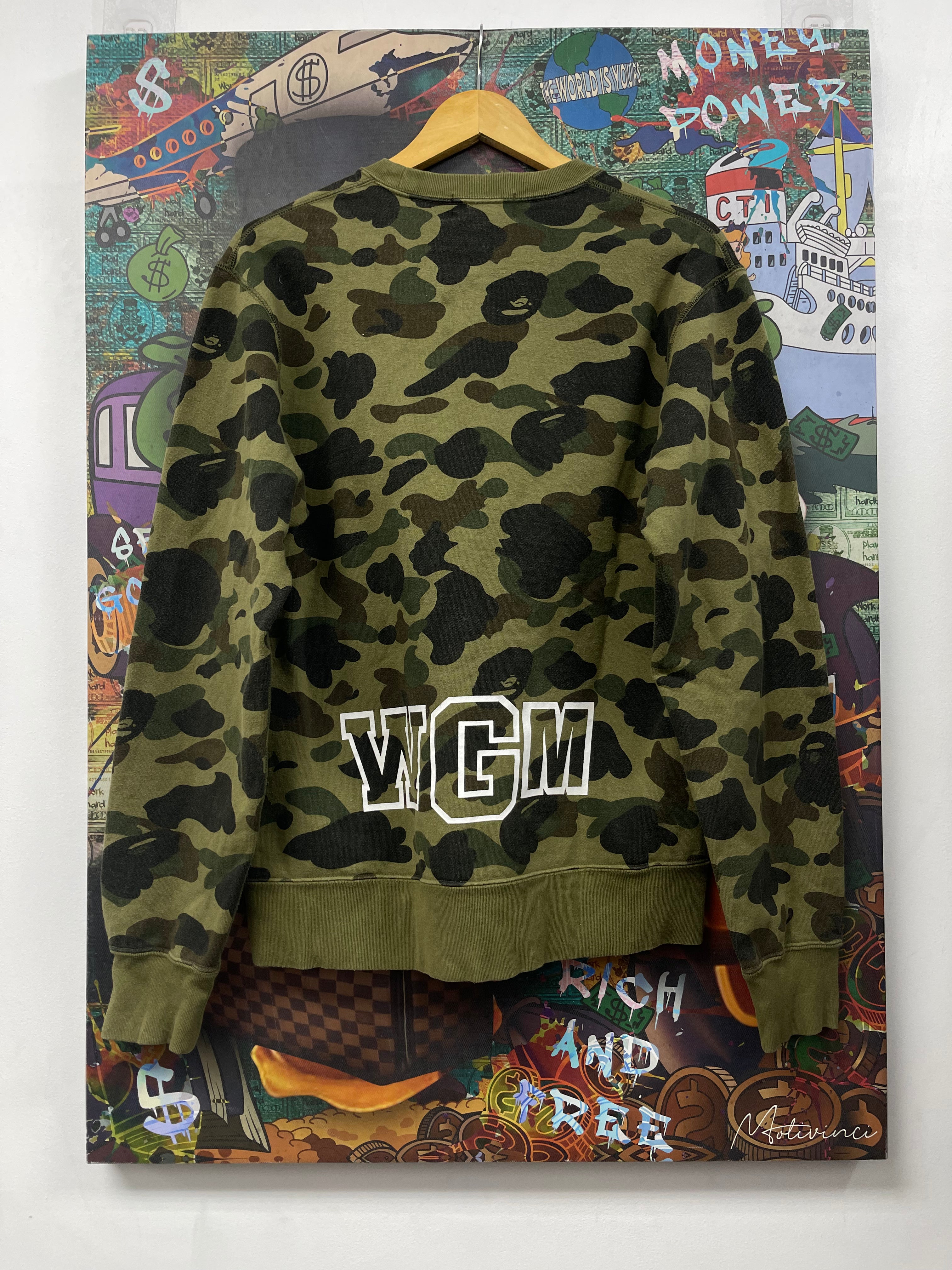 BAPE Camo Shark Crewneck