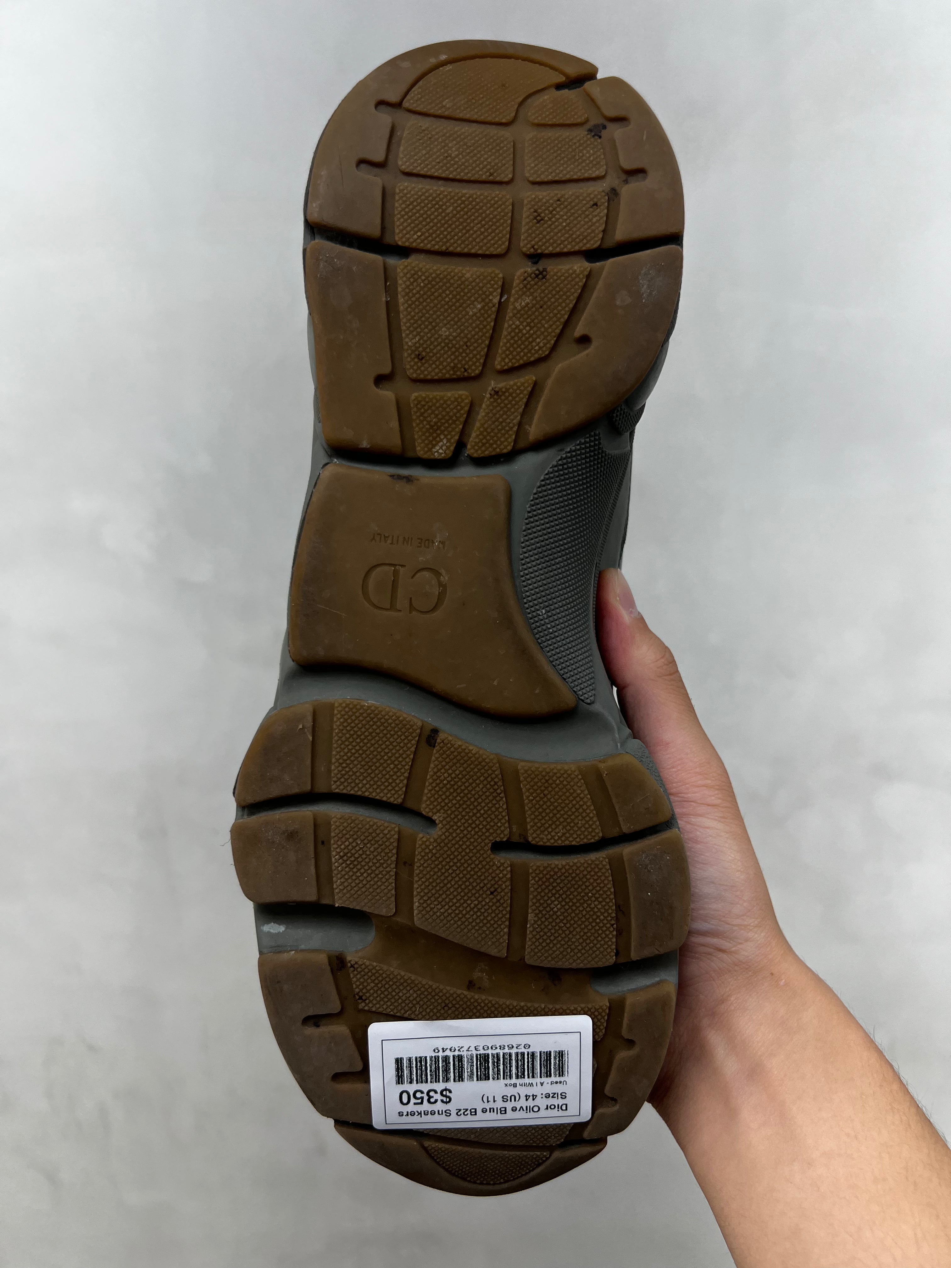 Dior Olive Blue B22 Sneakers