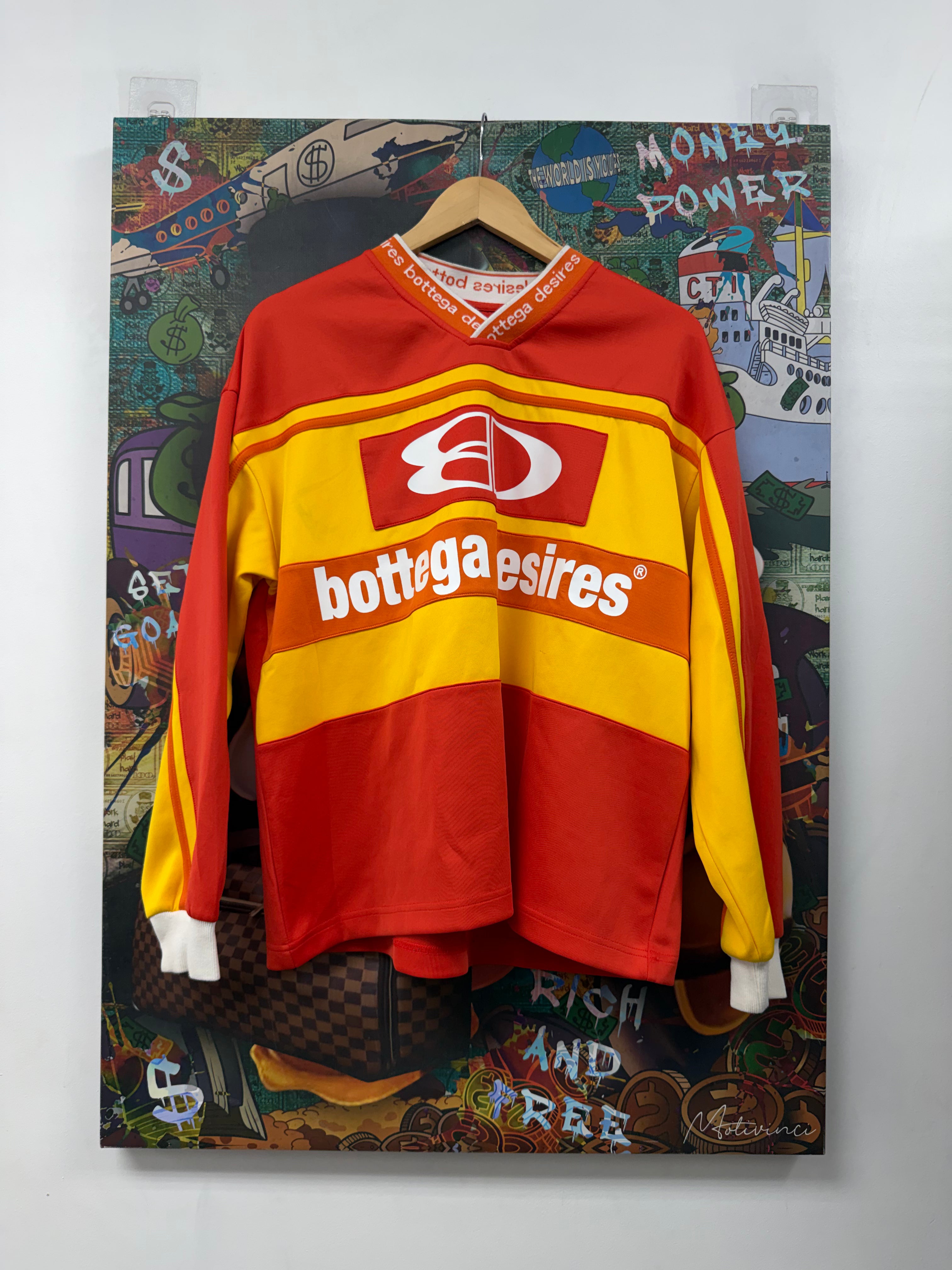 Bottega Desires Red Yellow Long Sleeve Jersey