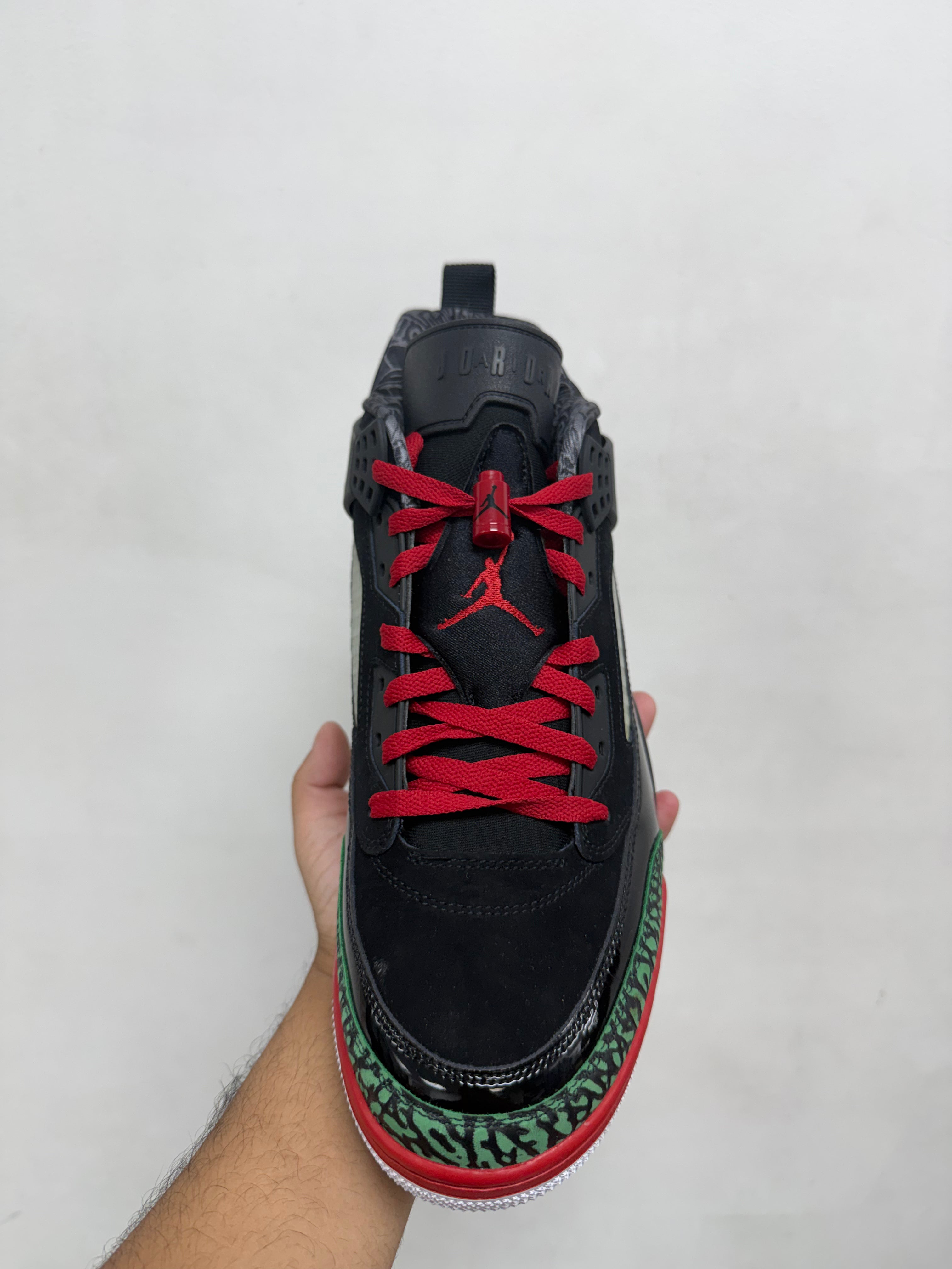 Jordan Black Spizike Black Green Red Sneakers