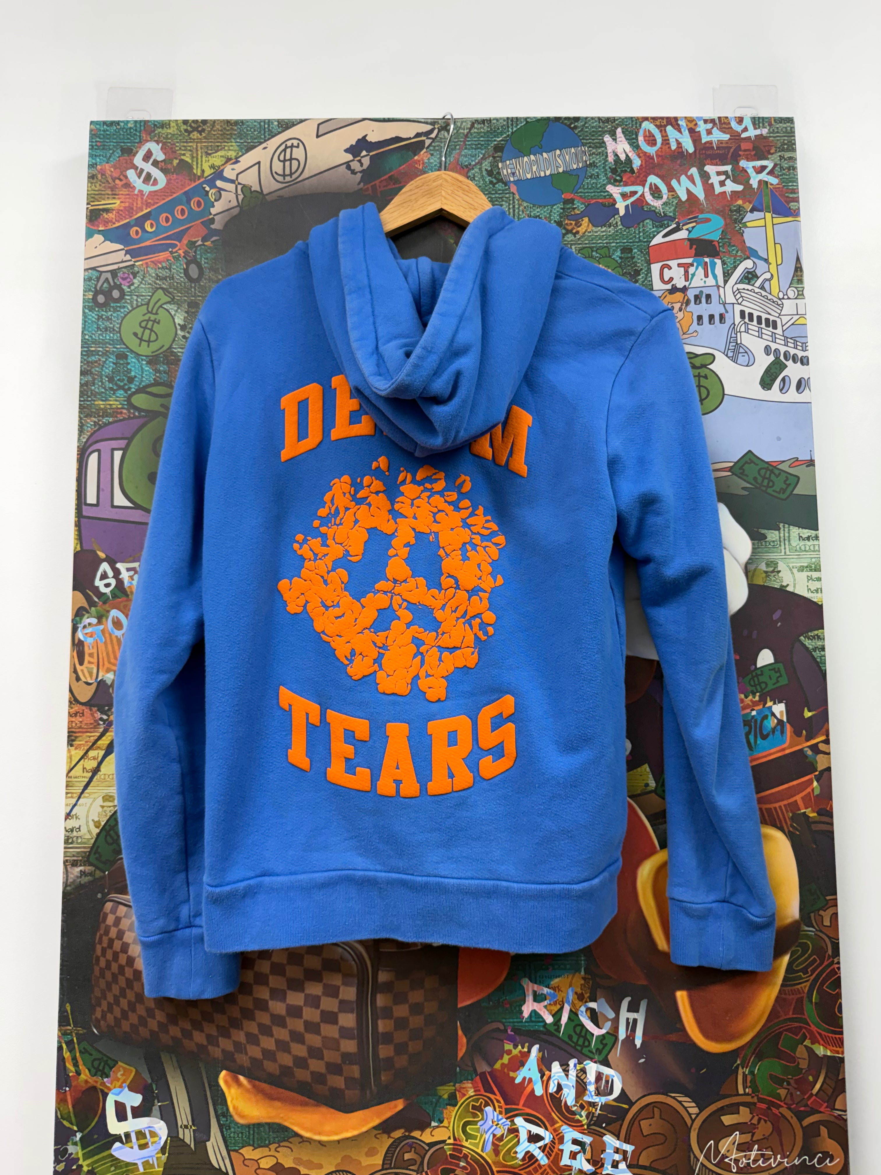 Denim Tears Blue Orange University Zip Up