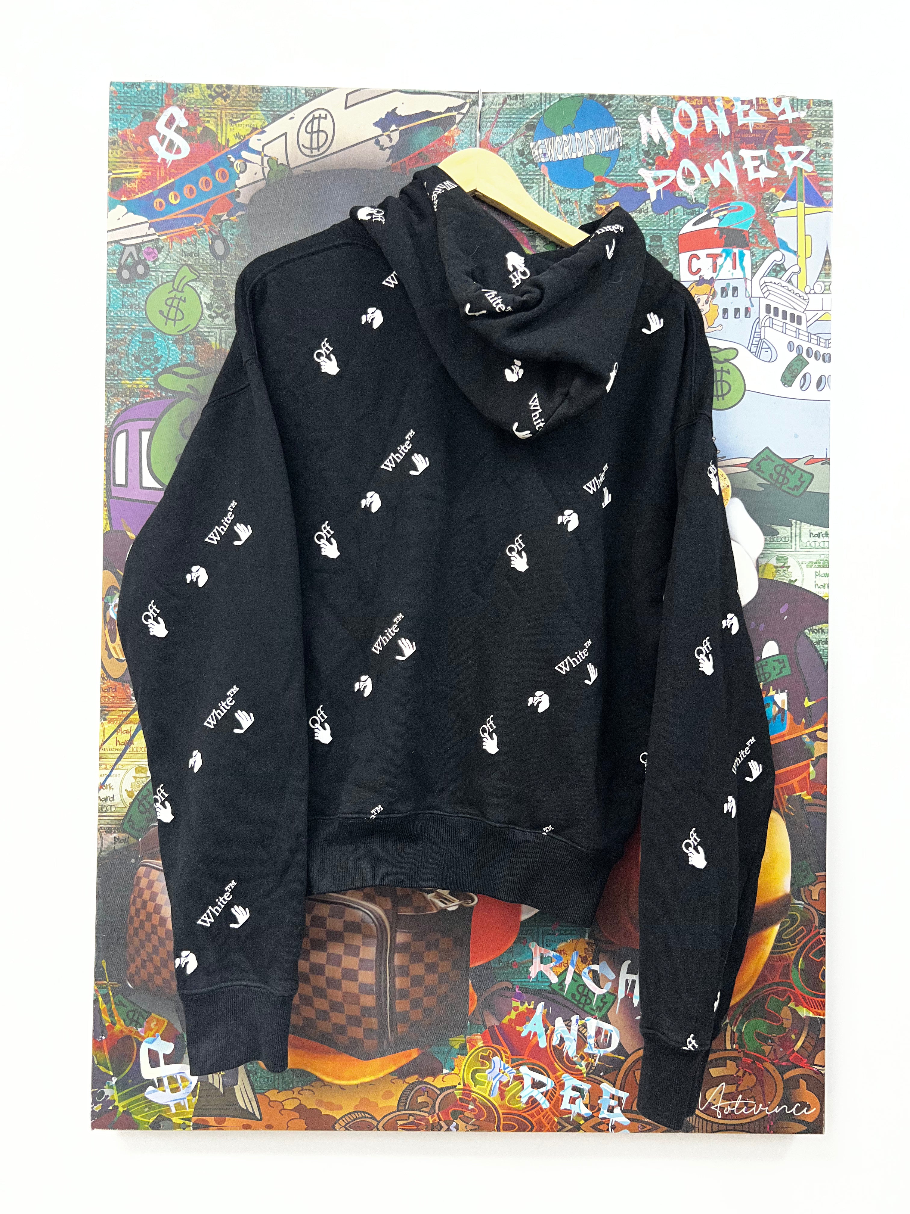 Off White Black White Monogram Hoodie