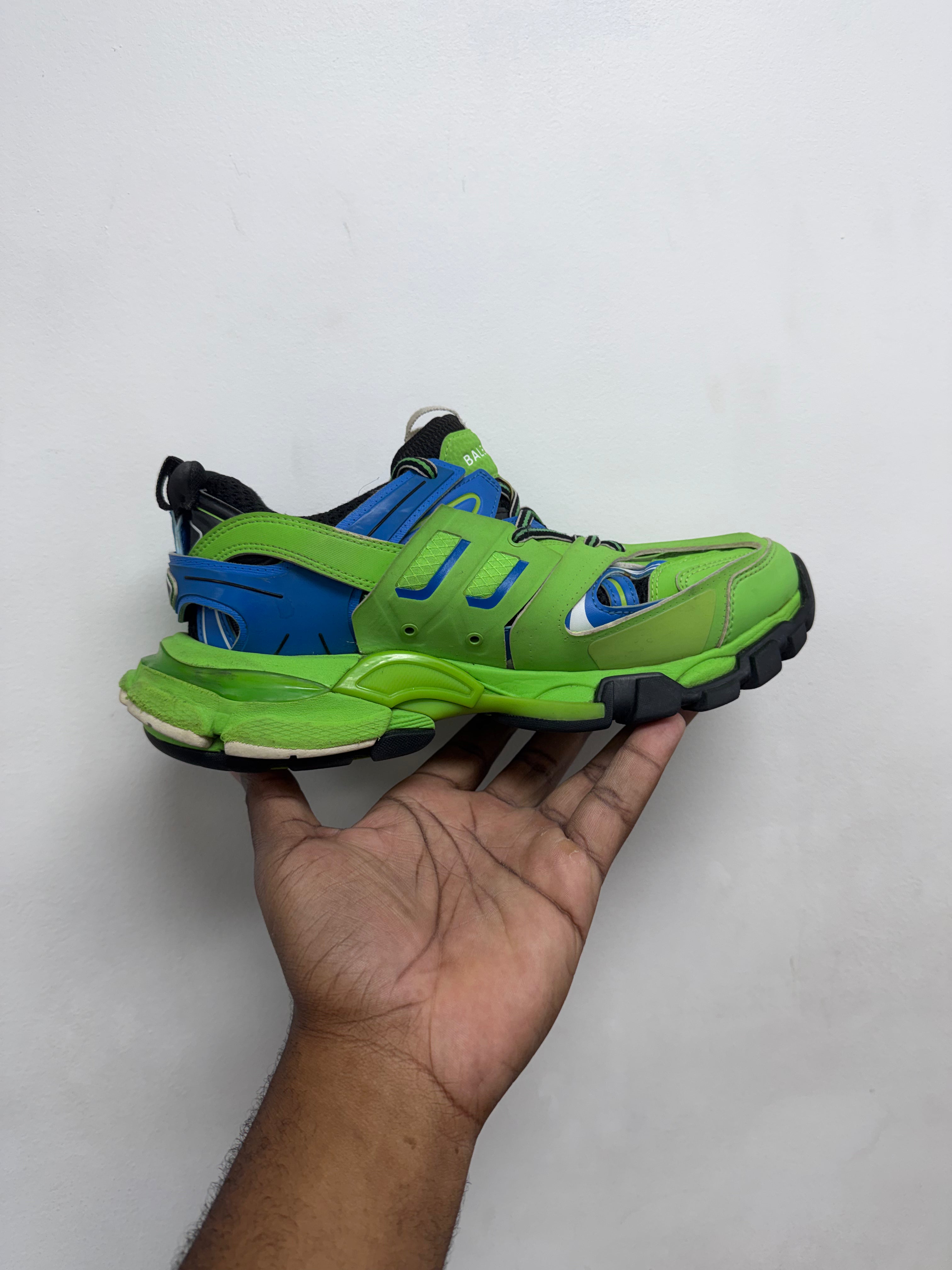 Balenciaga Blue Green Track Sneakers