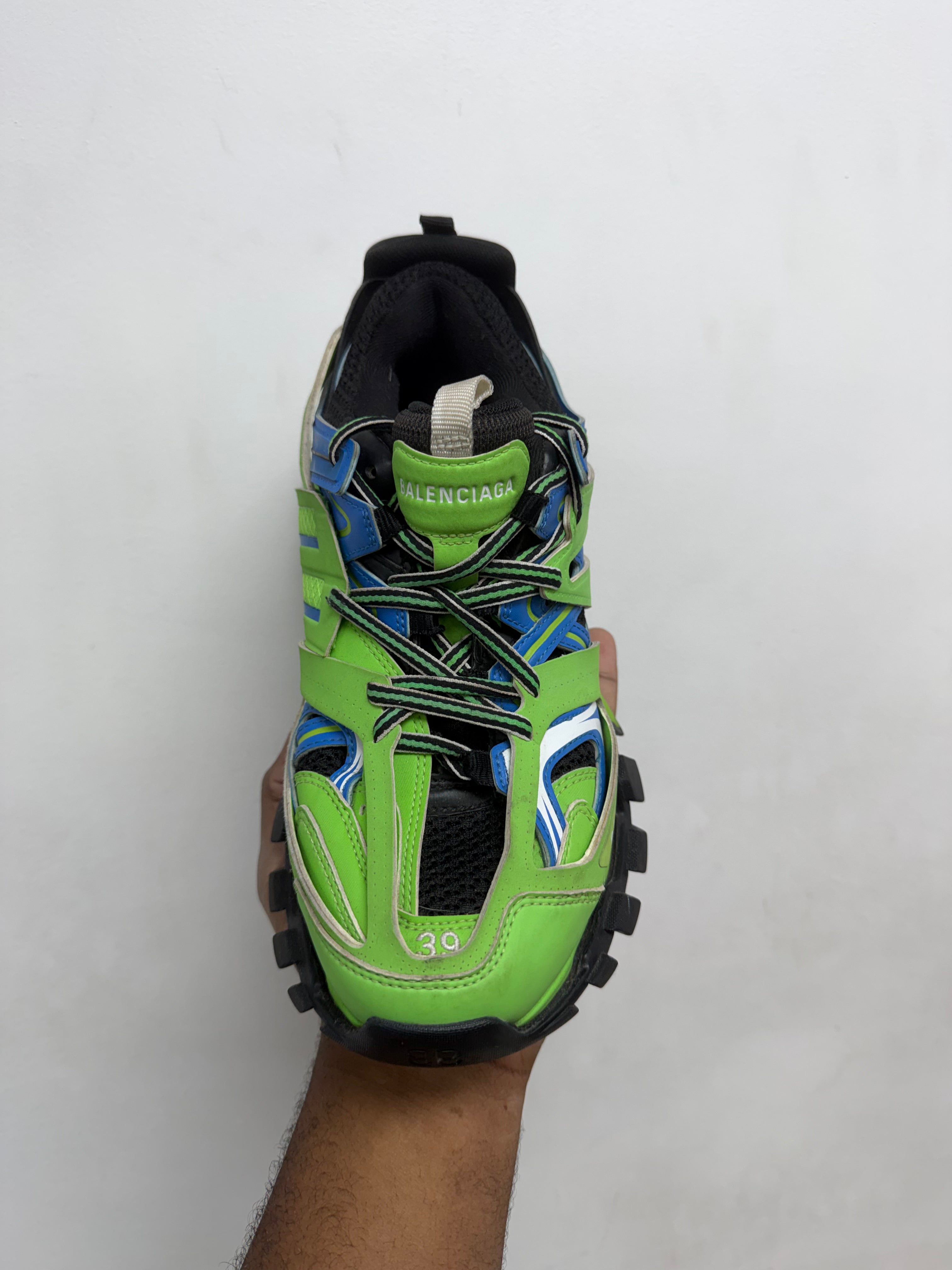 Balenciaga Blue Green Track Sneakers