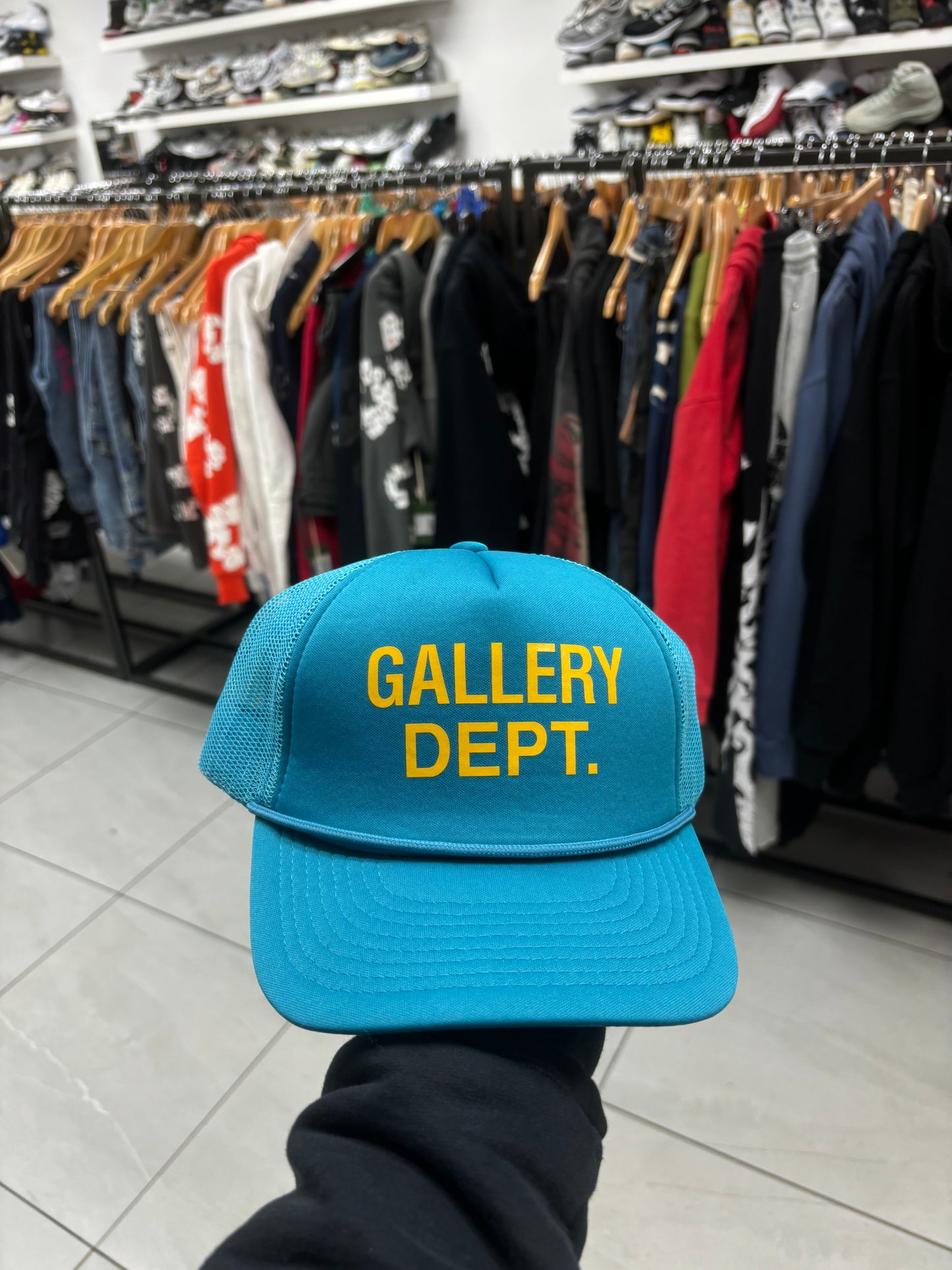 Gallery Dept Blue Yellow Trucker  New OS  With Tags