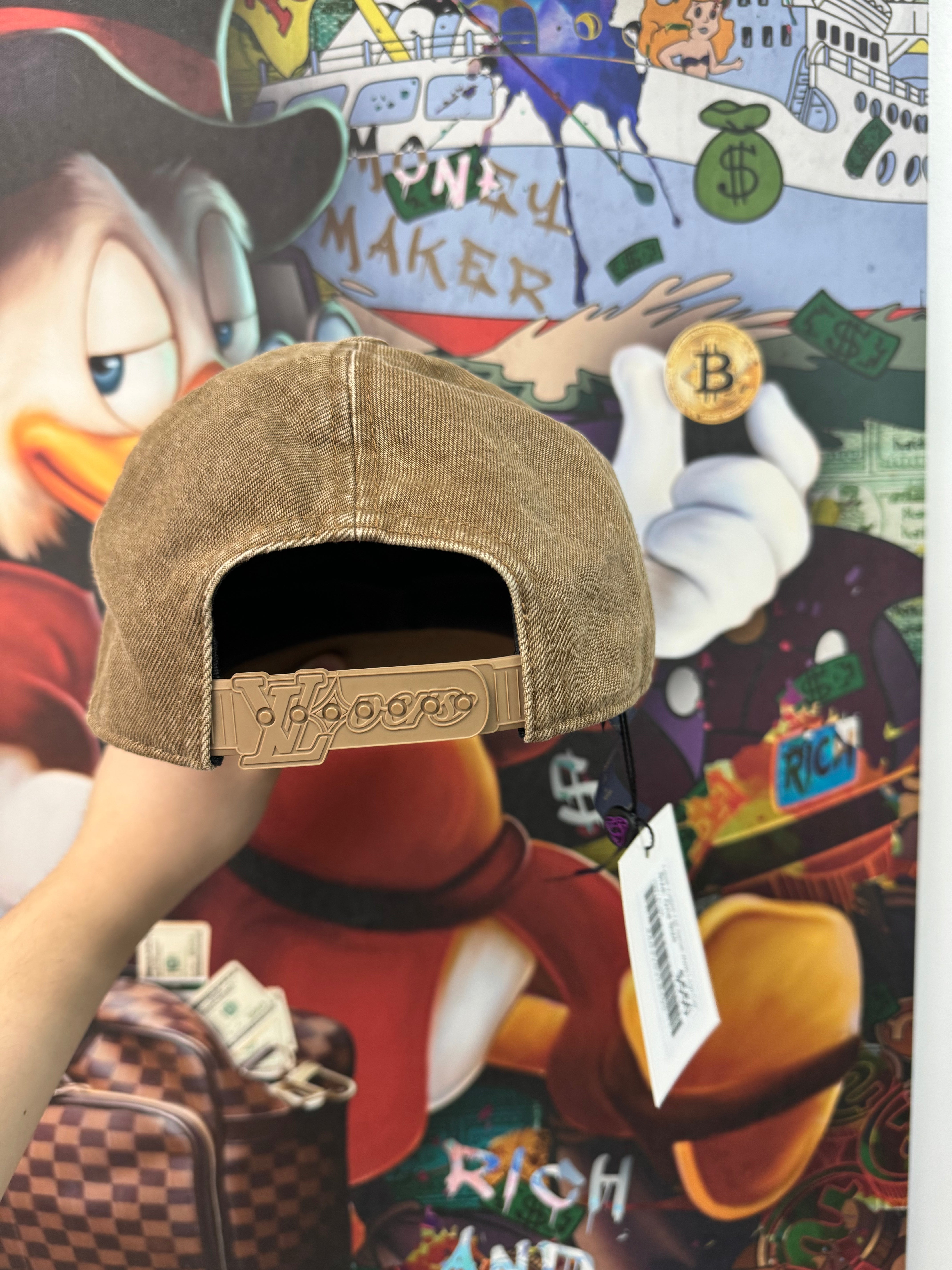 Louis Vuitton Tan Denim Wash Logo Cap