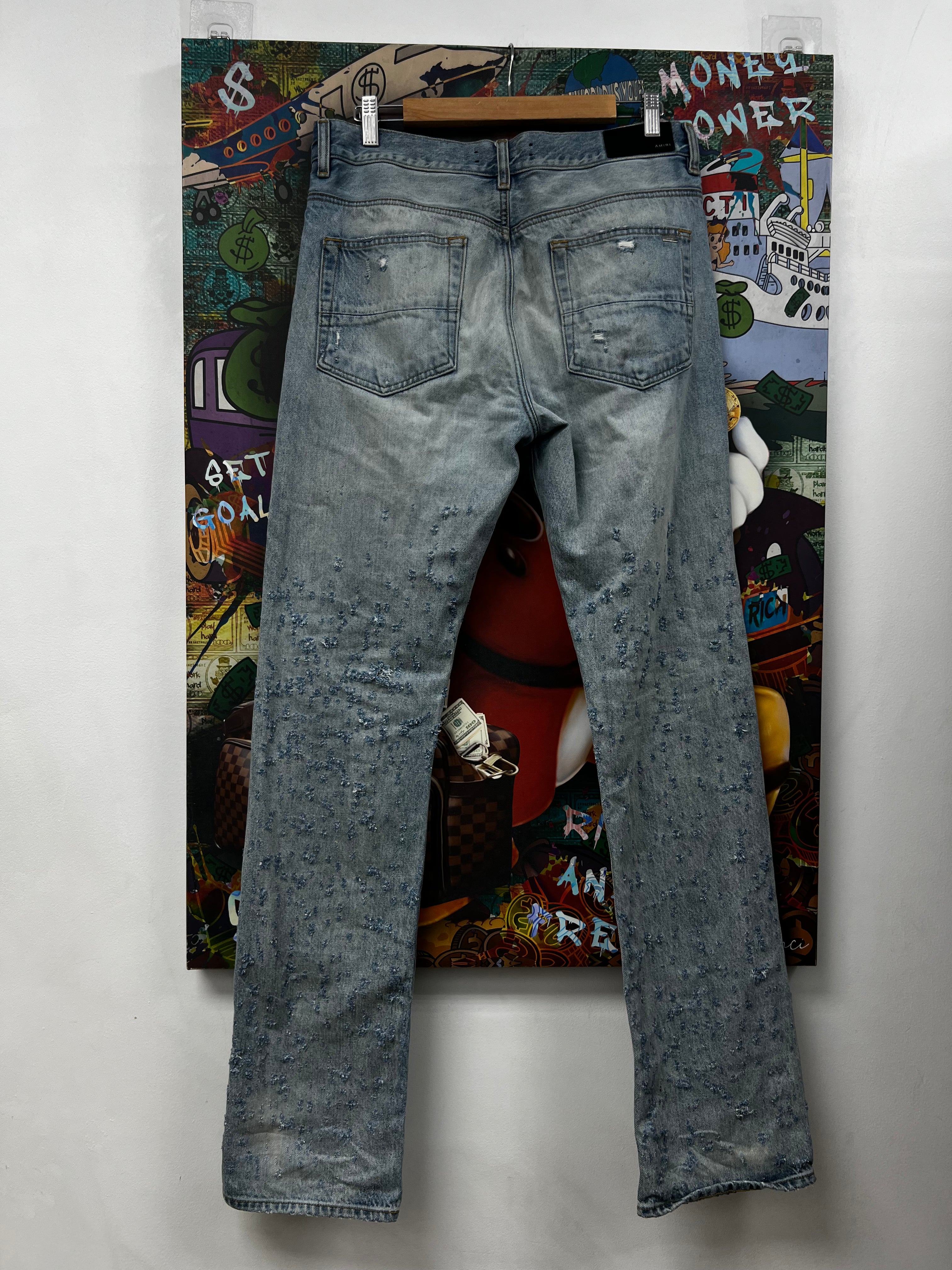 Amiri Light Wash Shotgun Straight Leg Jeans