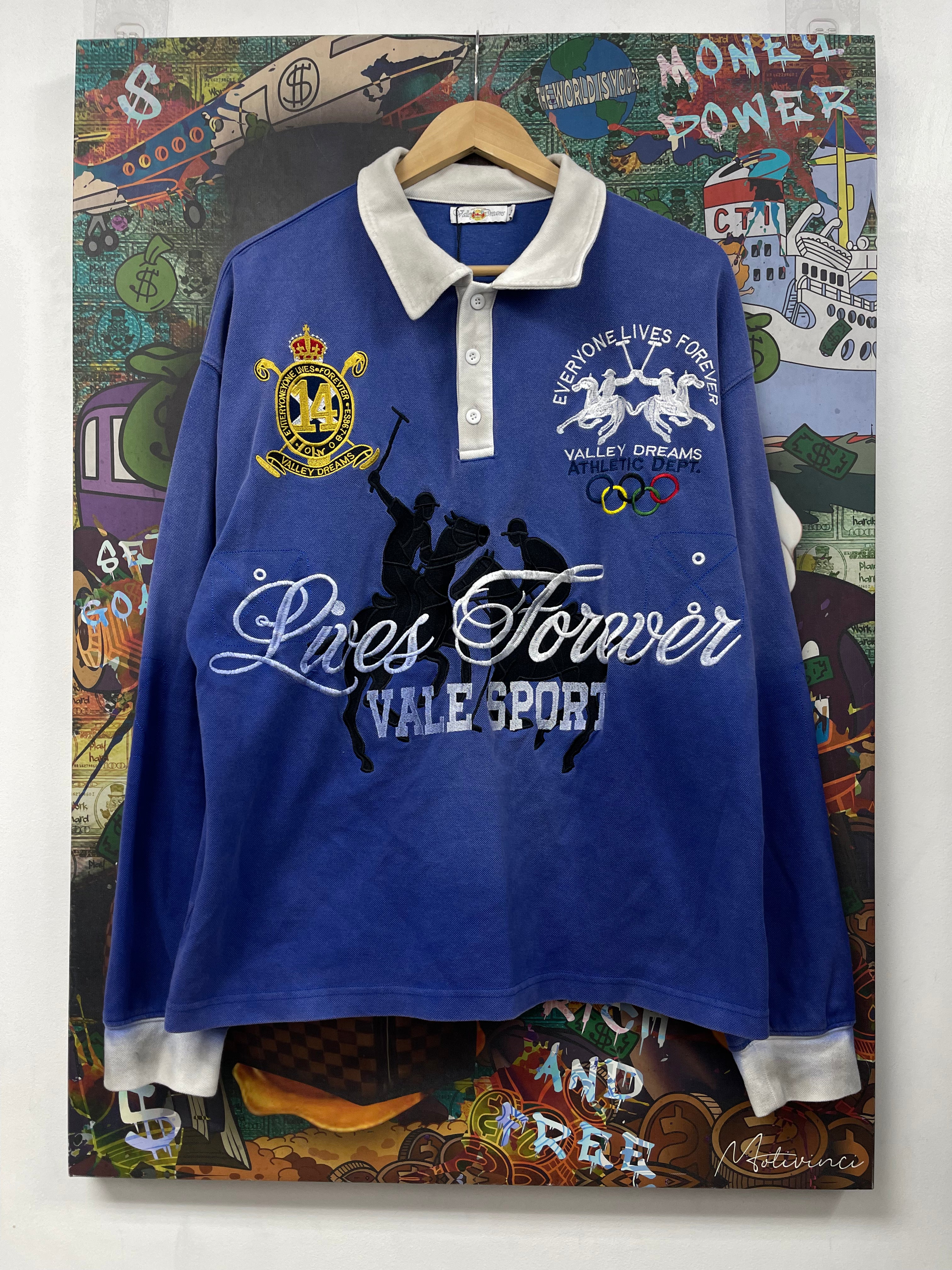 Vale Blue Derby Polo