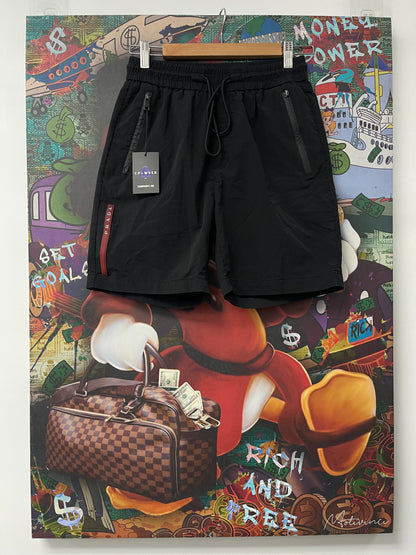 Prada Nylon Shorts Black Red (Broken Zipper) Used