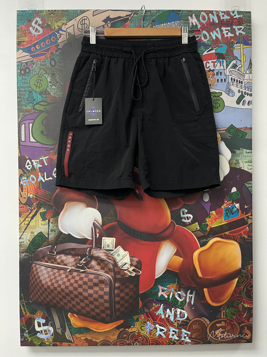Prada Nylon Shorts Black Red (Broken Zipper) Used
