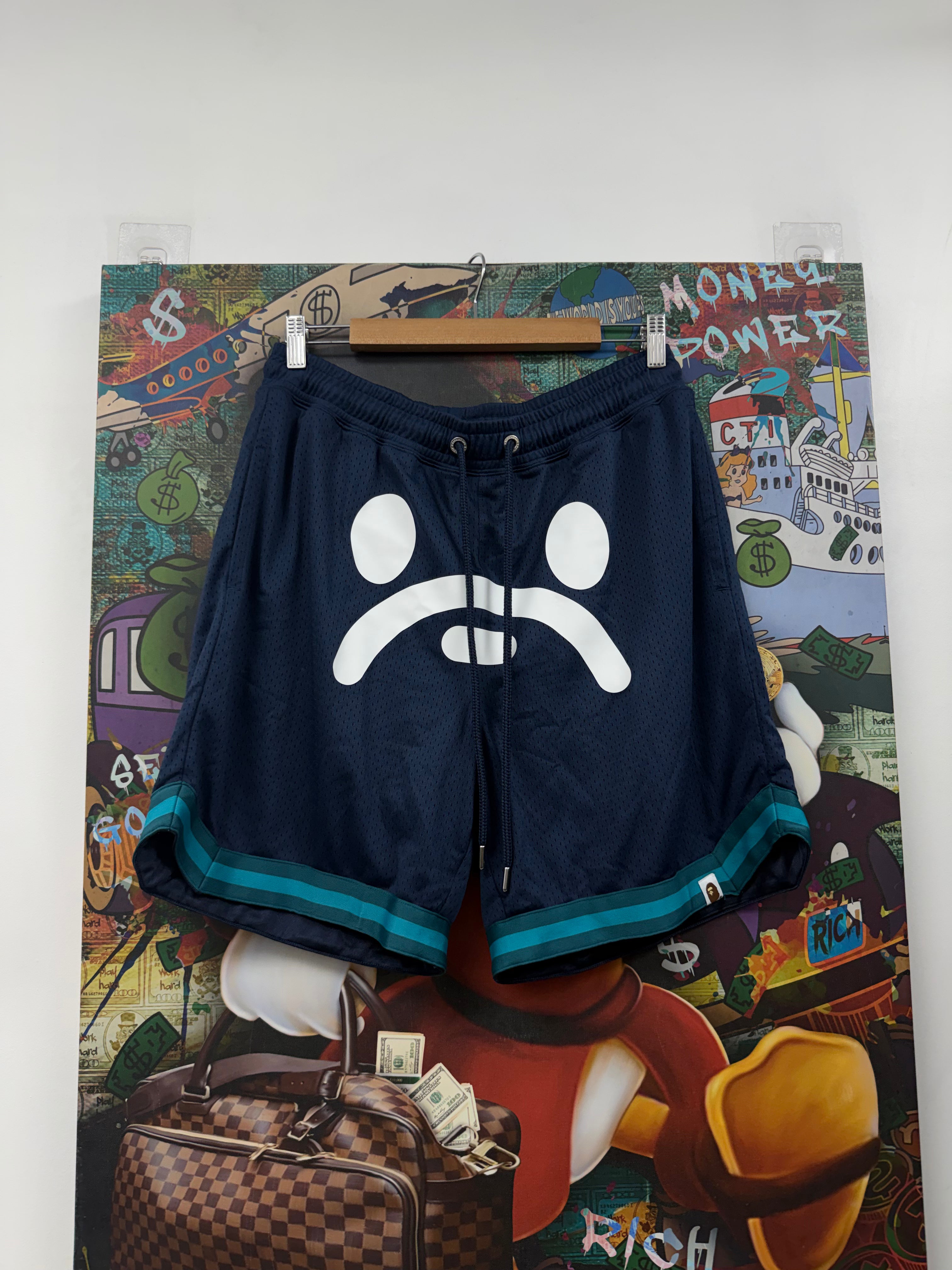 BAPE Just Don Milo Basketball Navy Shorts