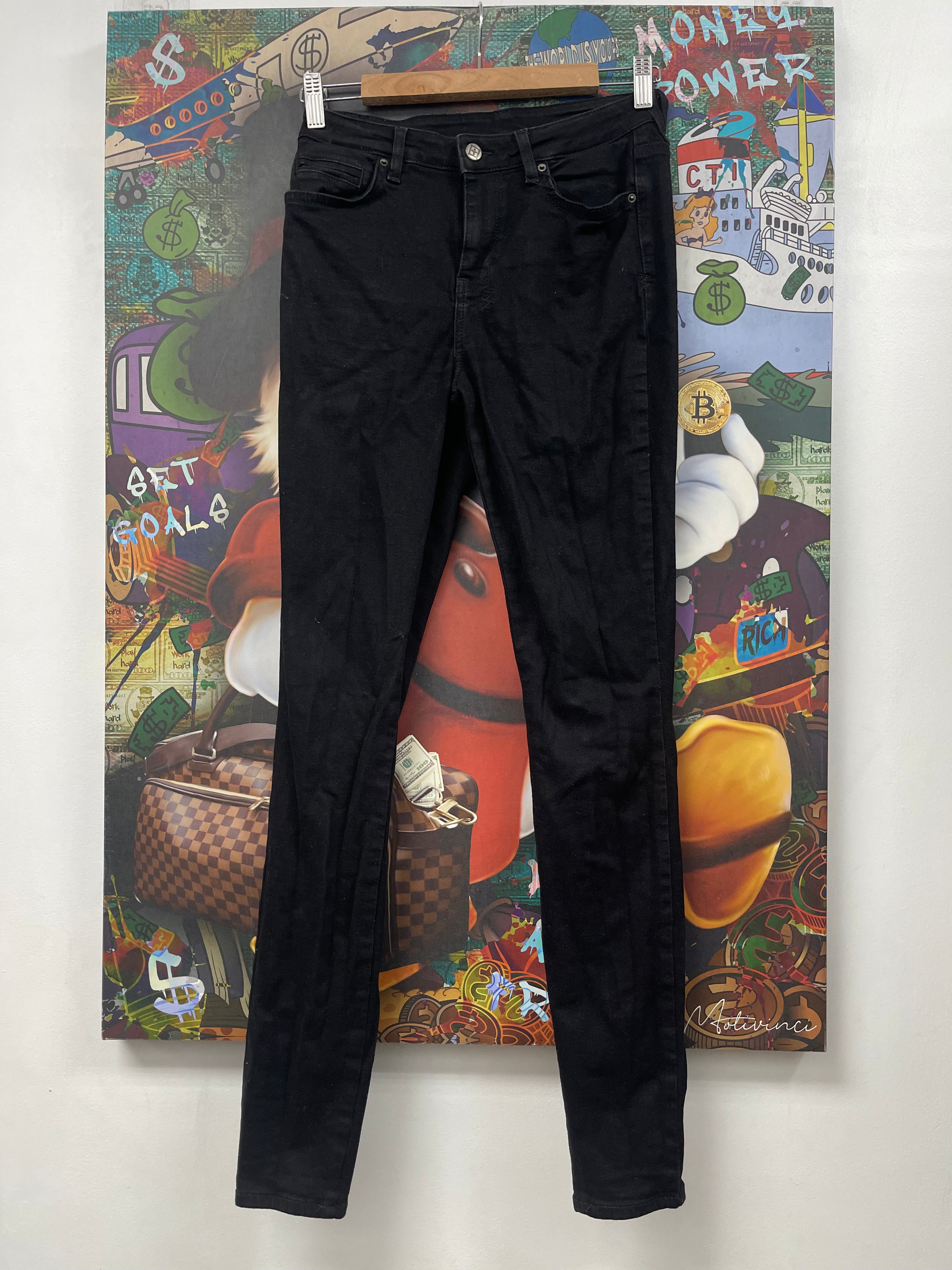 Ksubi Black Wash Red Plain (Women's) Jeans