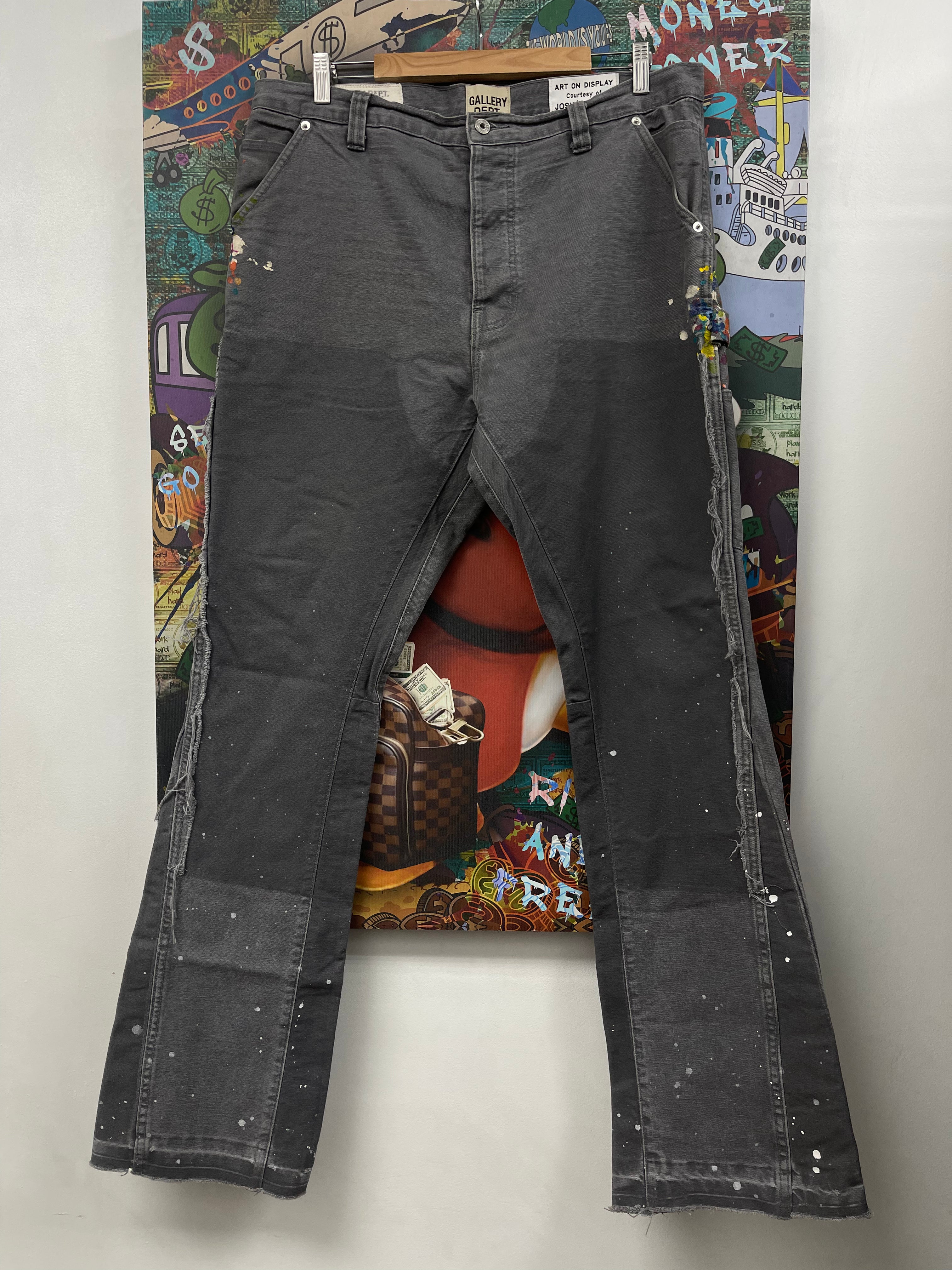 Gallery Dept Grey Splatter Carpenter Jeans