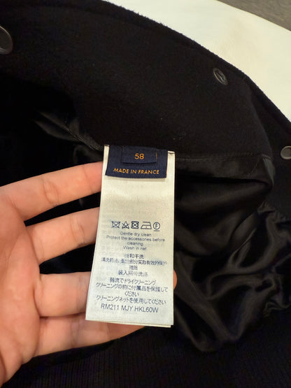 LV Puppet Varsity Jacket Black Used 58 N/A