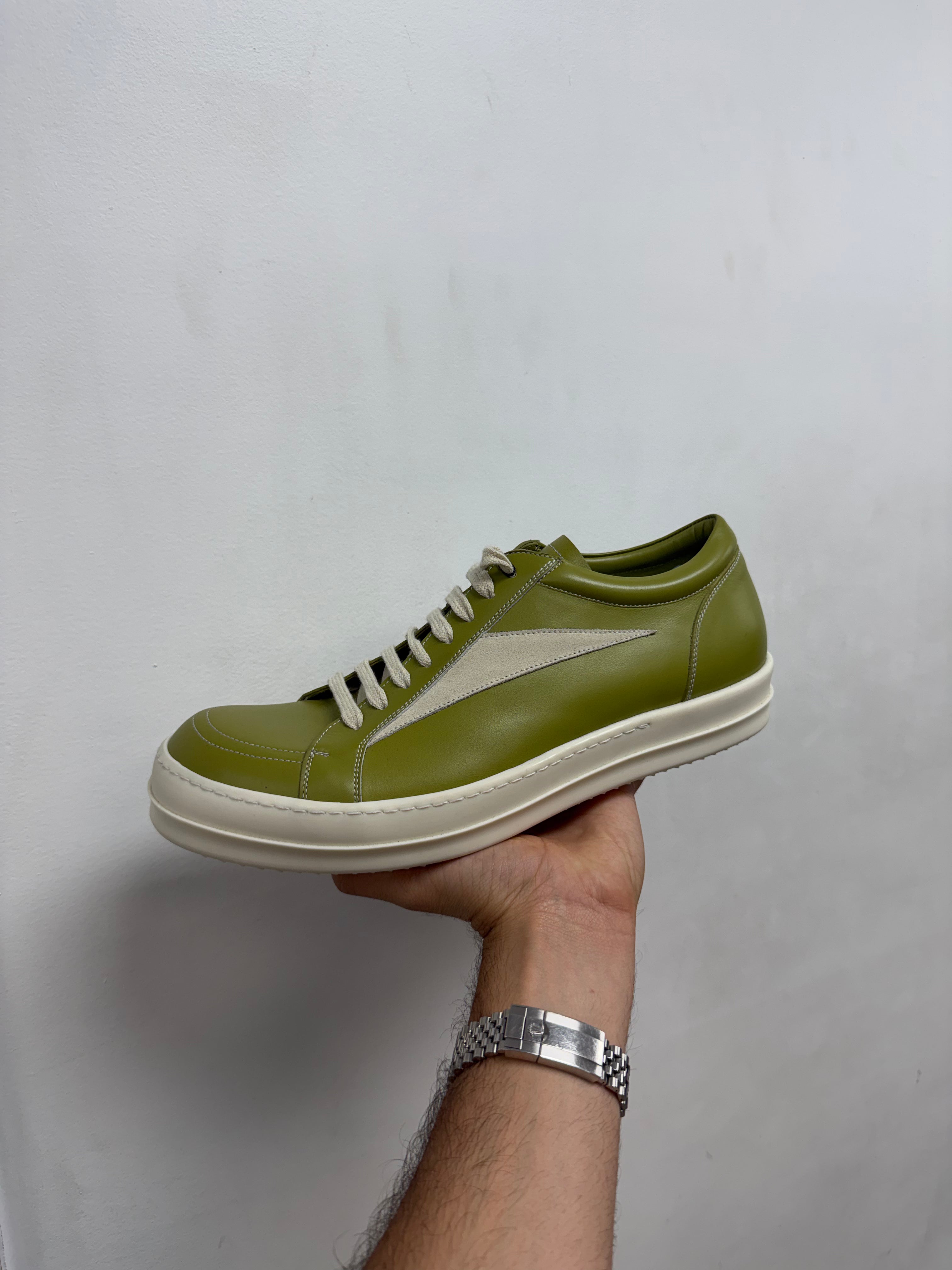 Rick Owens Mainline' Vintage Low Acid & Milk Sneakers