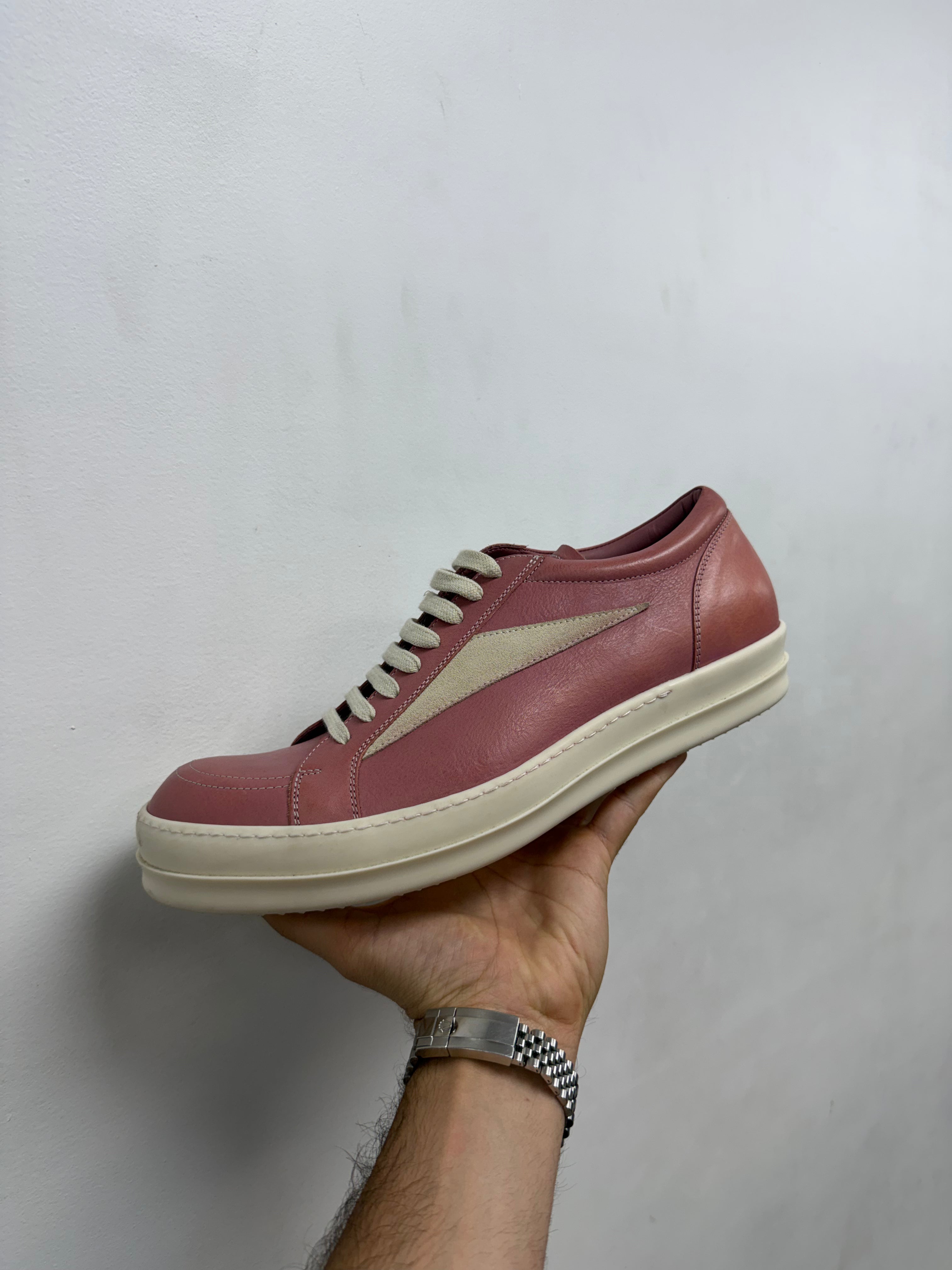 Rick Owens Mainline' Vintage Low Thulian Pink Sneakers