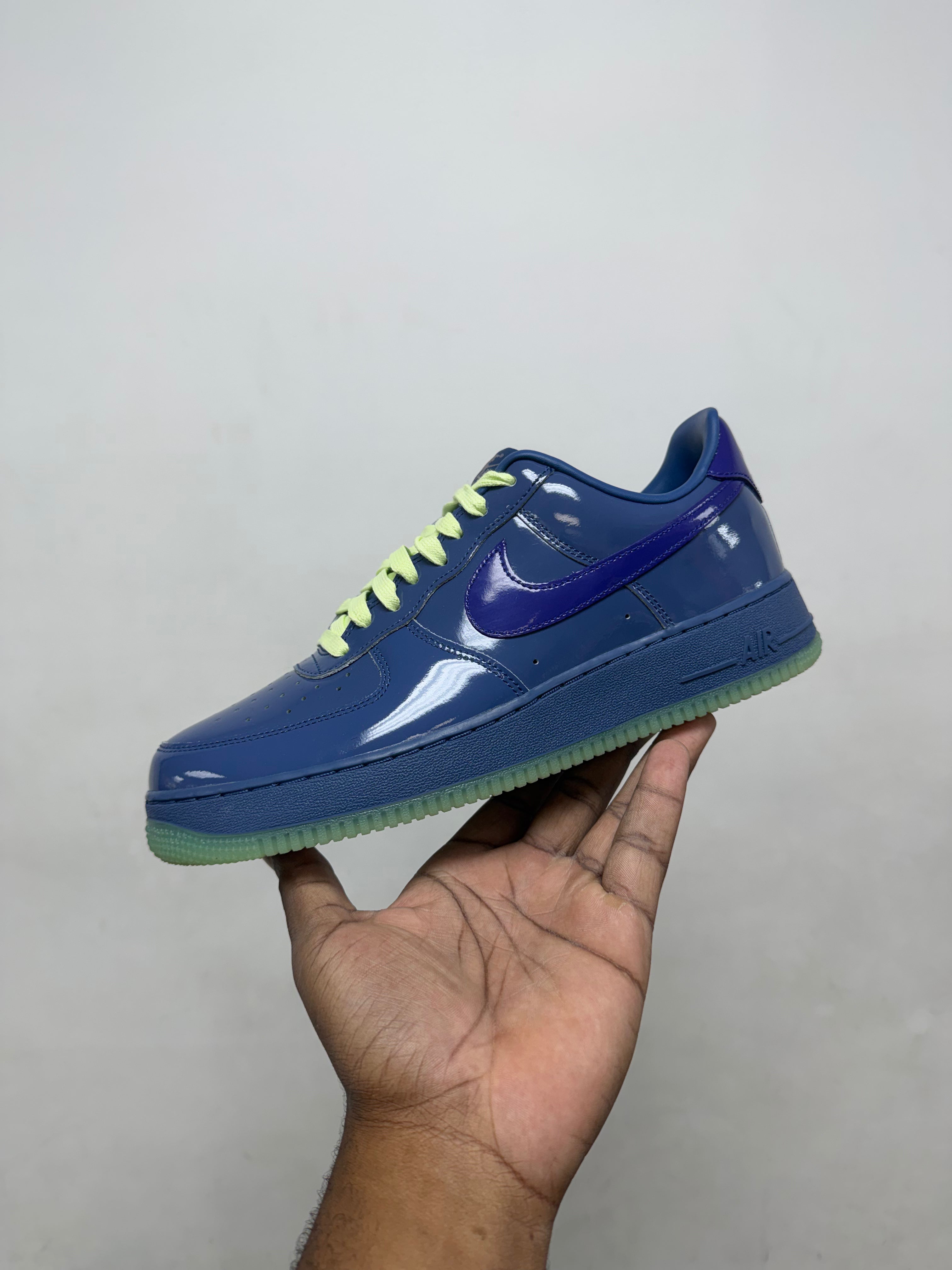 Nike Patent Leather AF1 Navy Sneakers