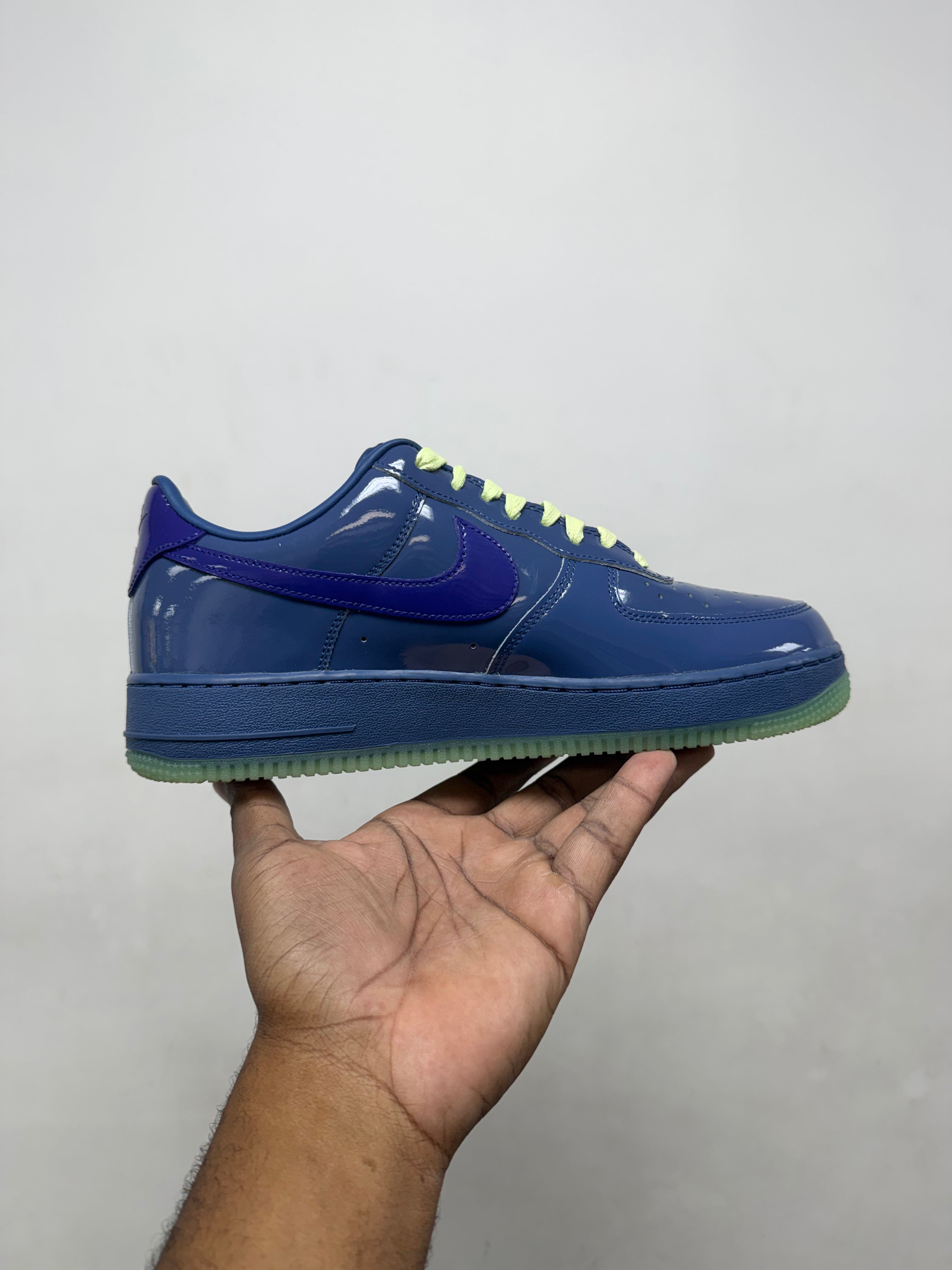 Nike Patent Leather AF1 Navy Sneakers