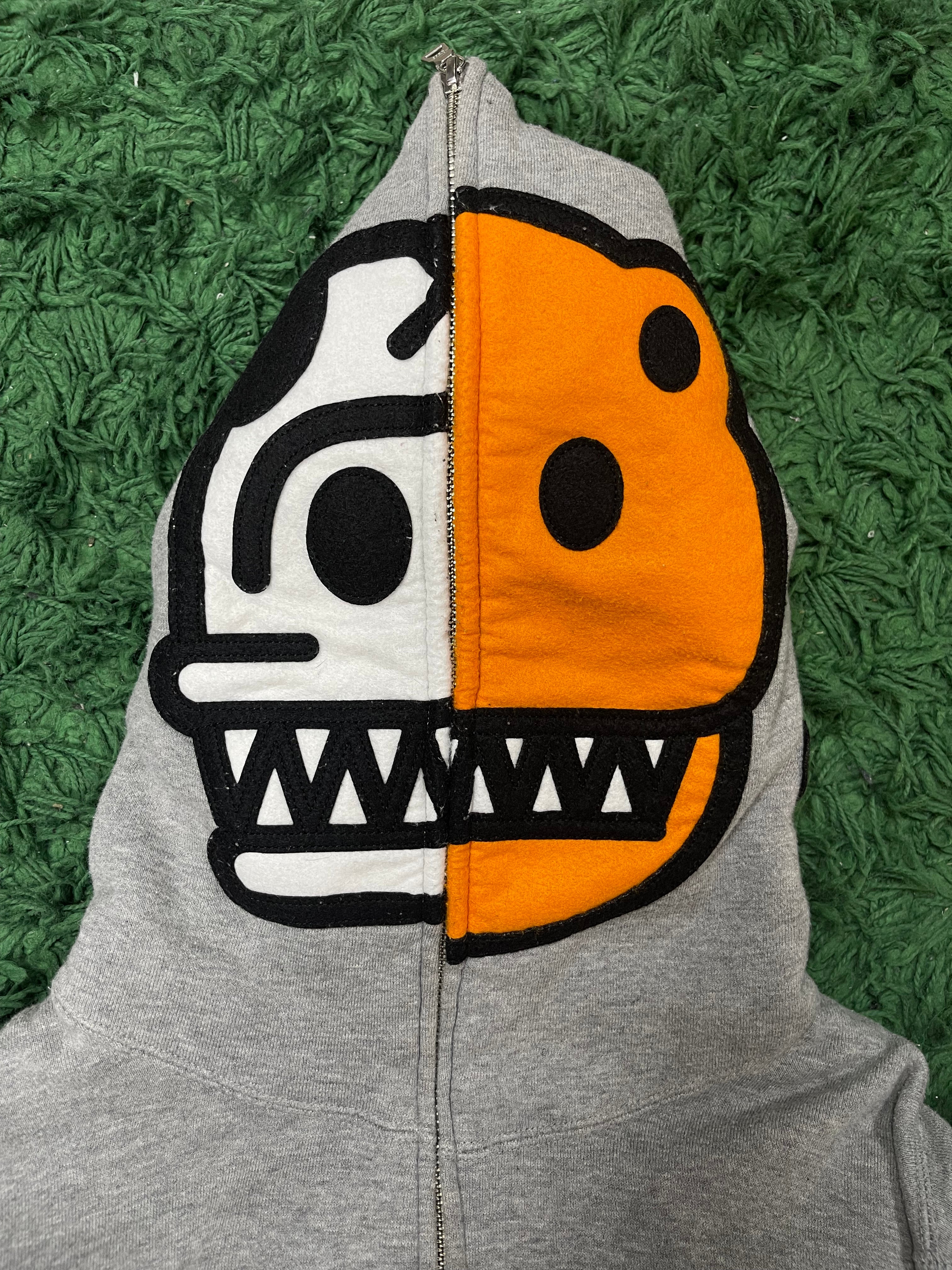 BAPE Grey Dino Multi Color (2014) Zip Up Hoodie