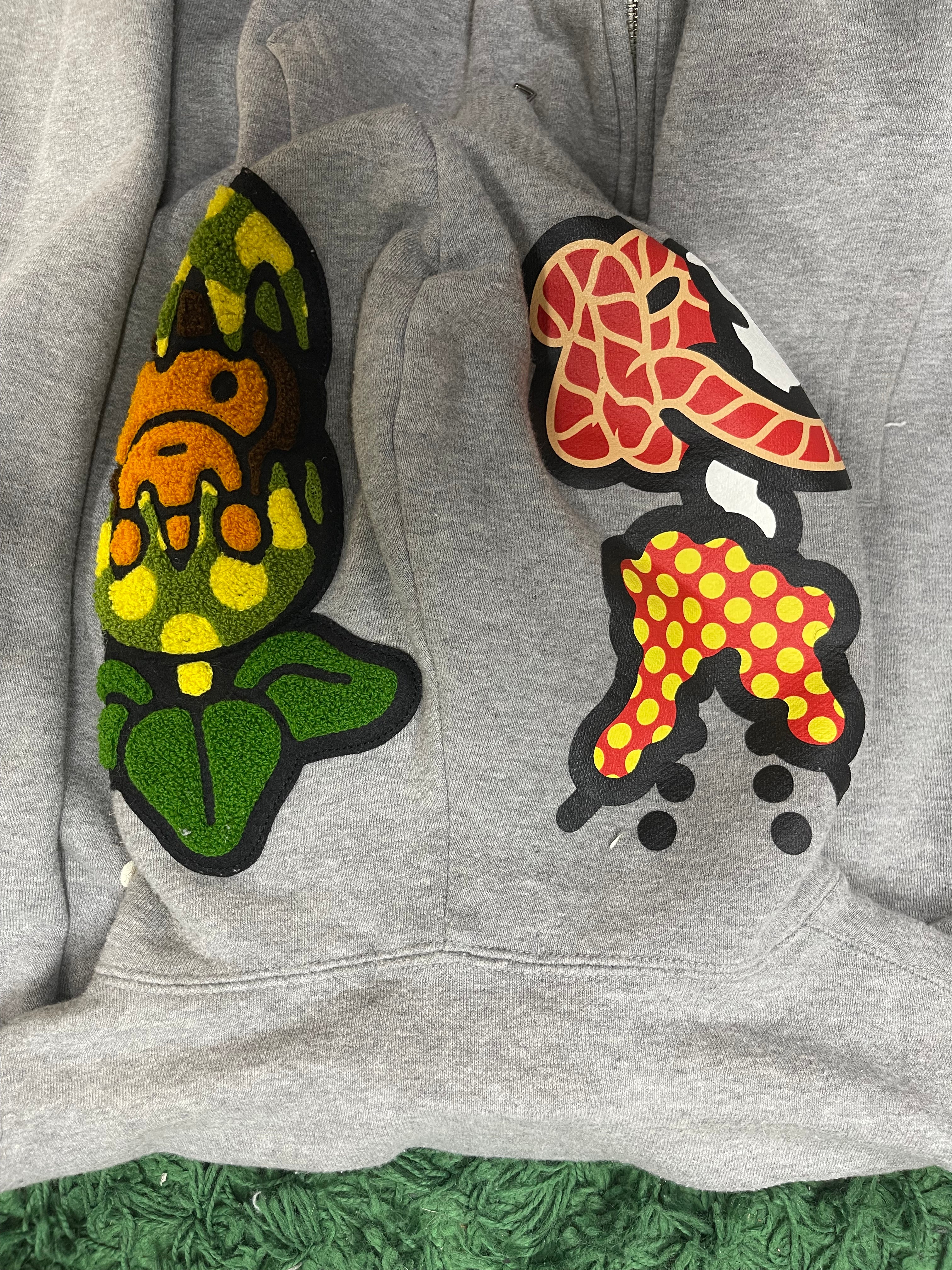 BAPE Grey Dino Multi Color (2014) Zip Up Hoodie