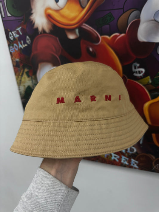Marni Bucket Hat Beige Used Medium N/A