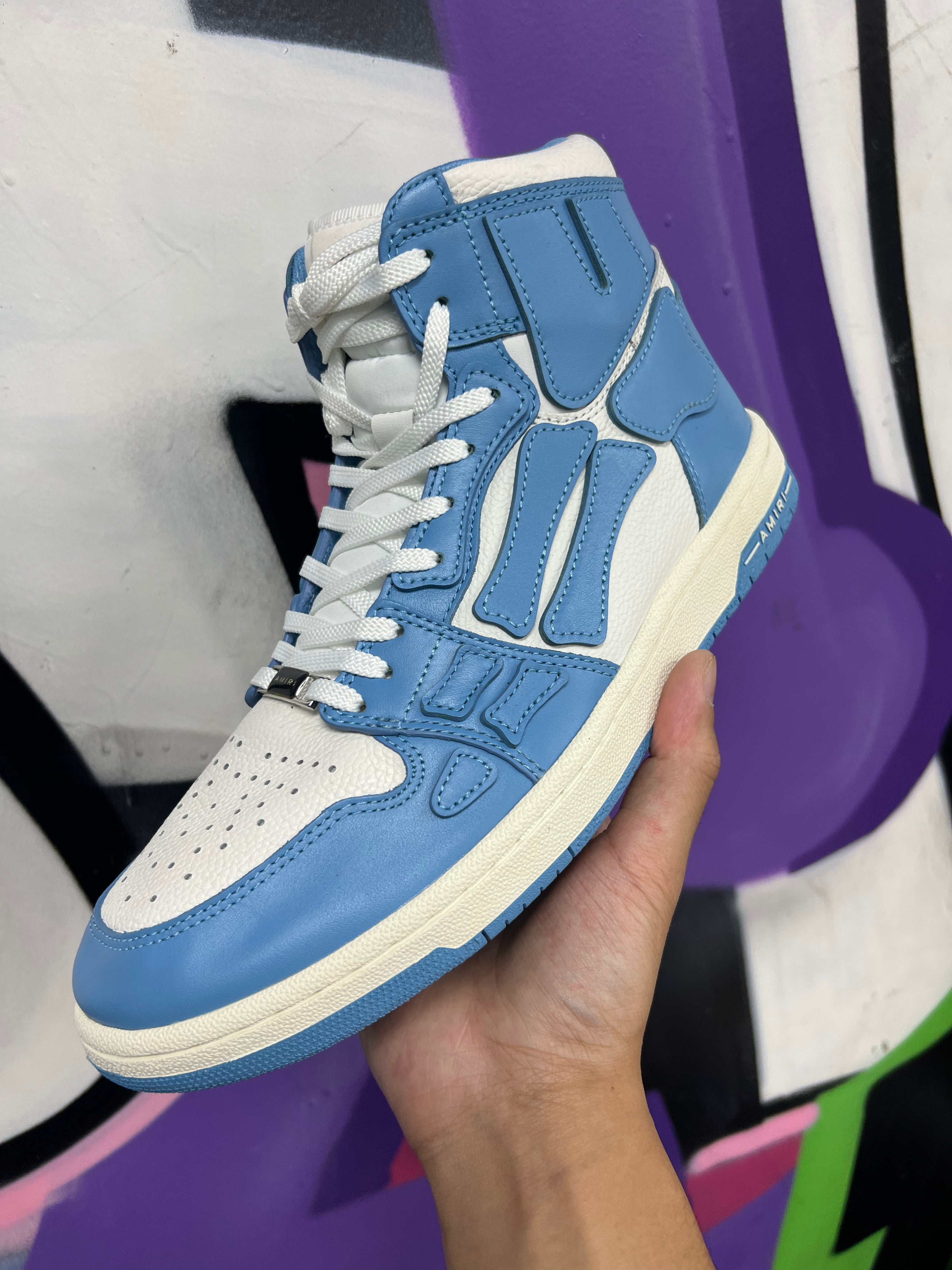 Amiri UNC Skel High Sneakers