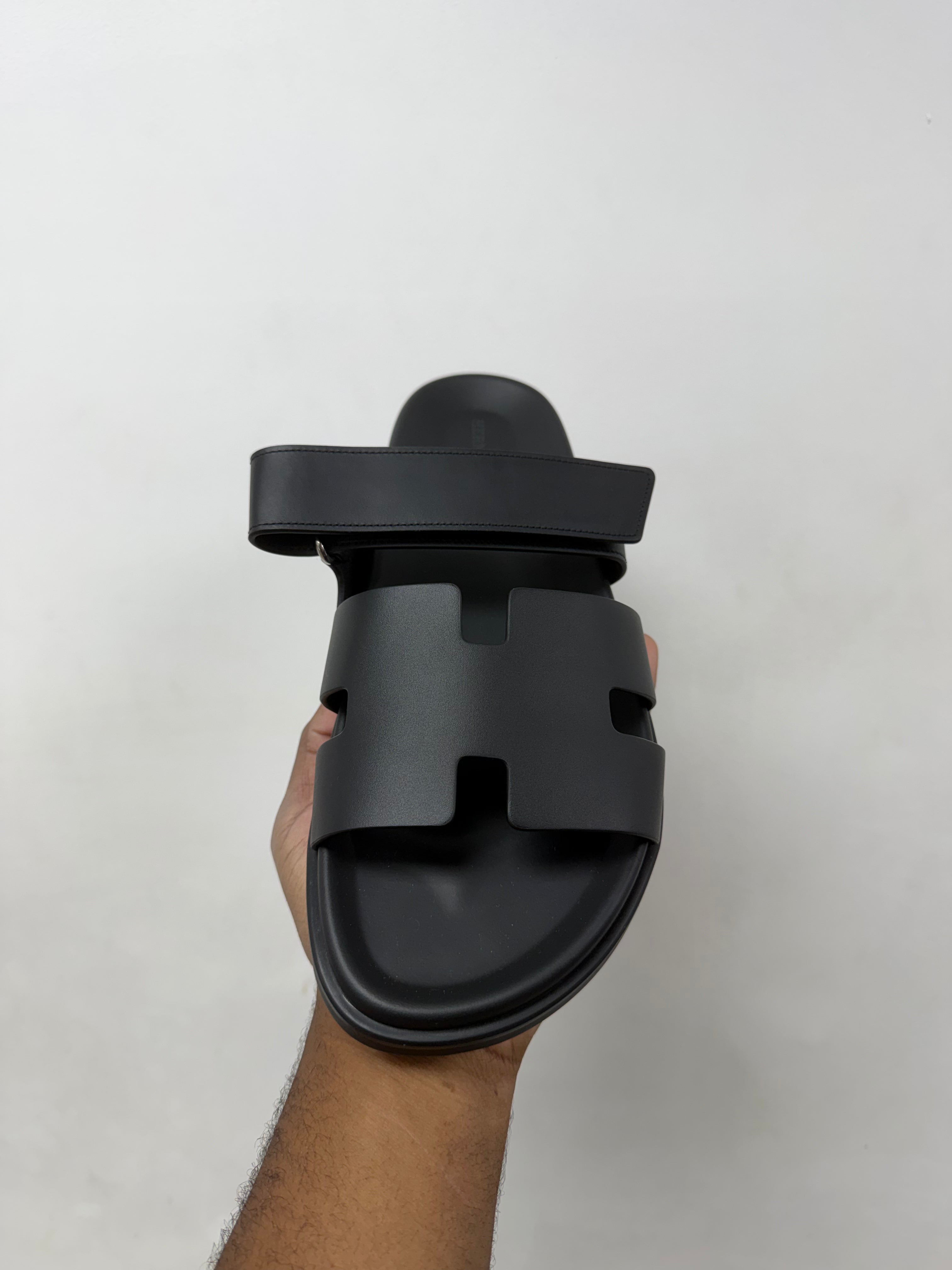 Hermes Black Cyphre Slides