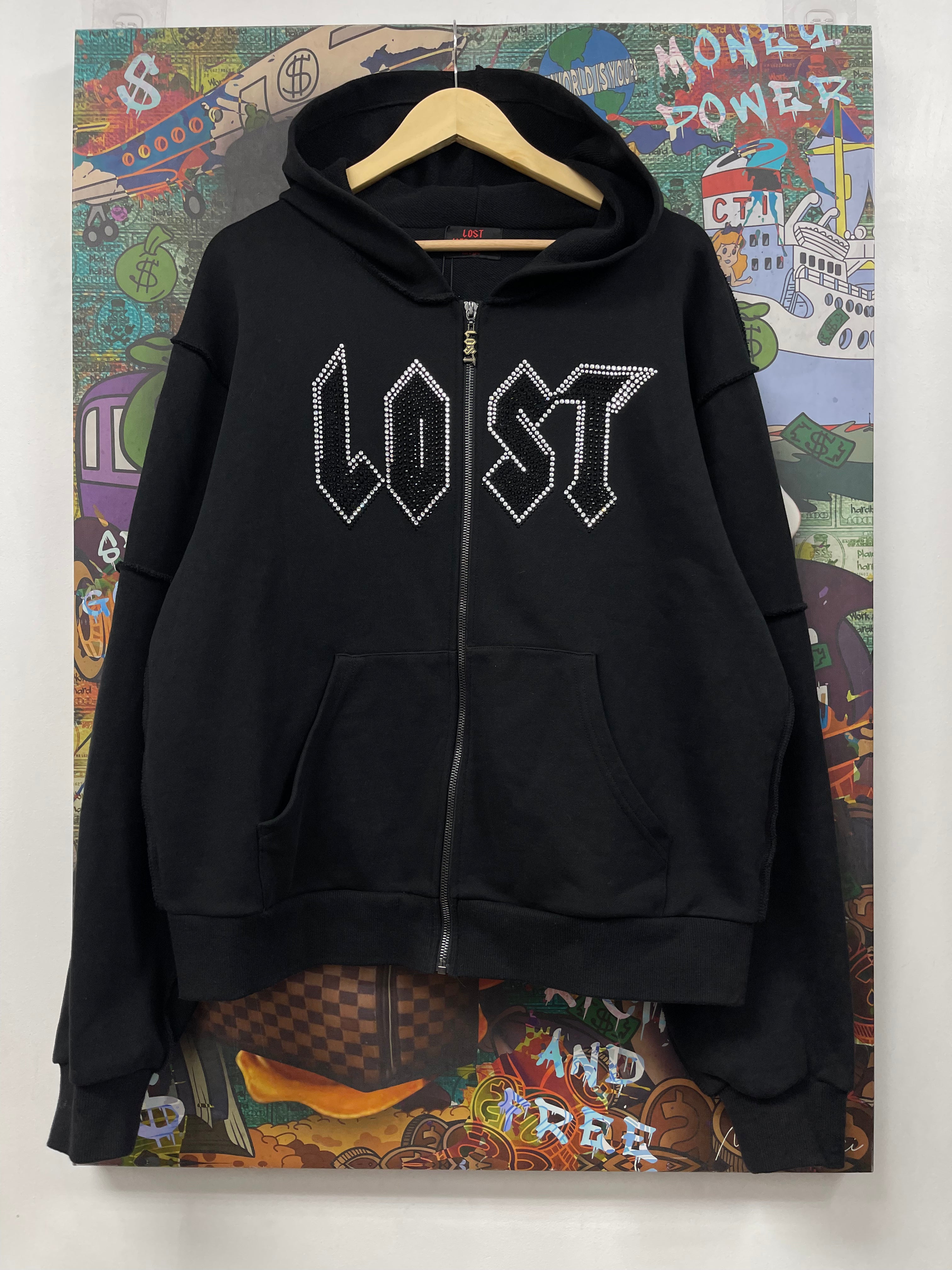 Lost Intricacy Black Staff Zip Up