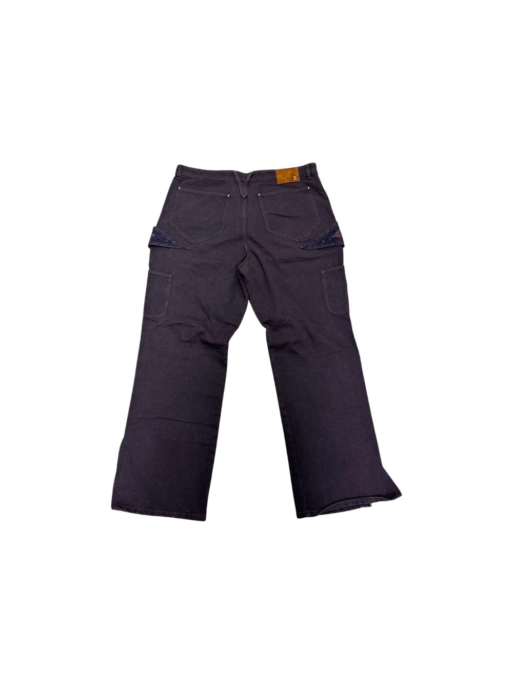 Louis Vuitton Flower Monogram Burgundy Jeans