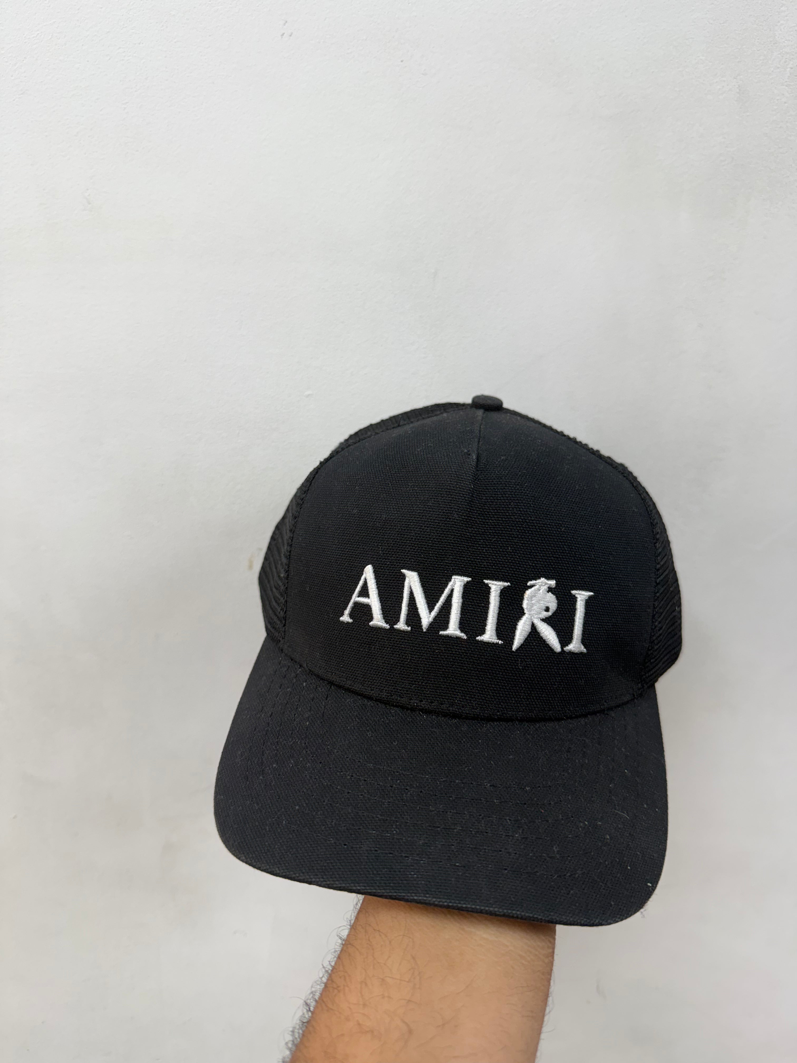 Amiri Black Playboy Hat