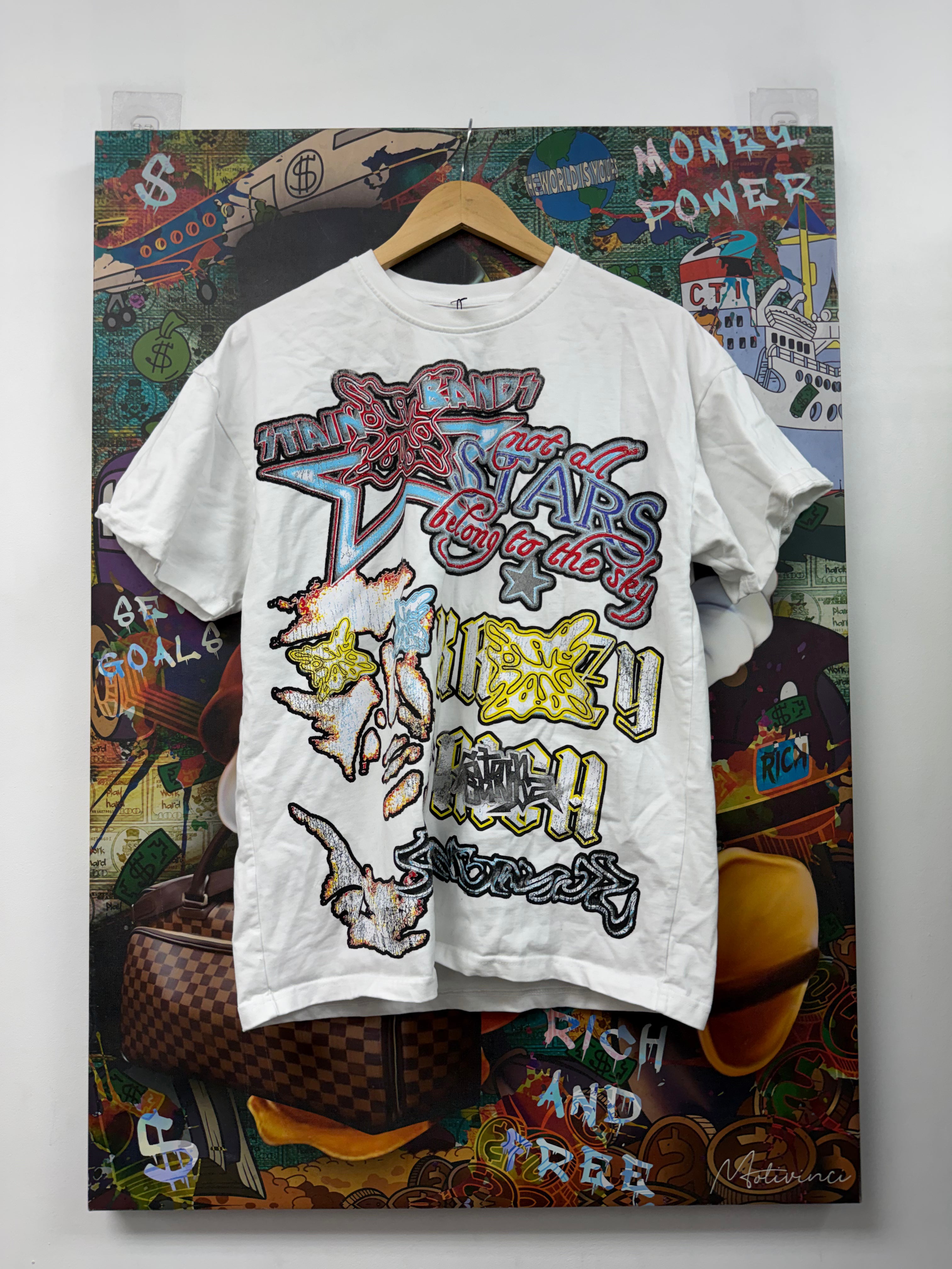 SB Studios White Multi Tee