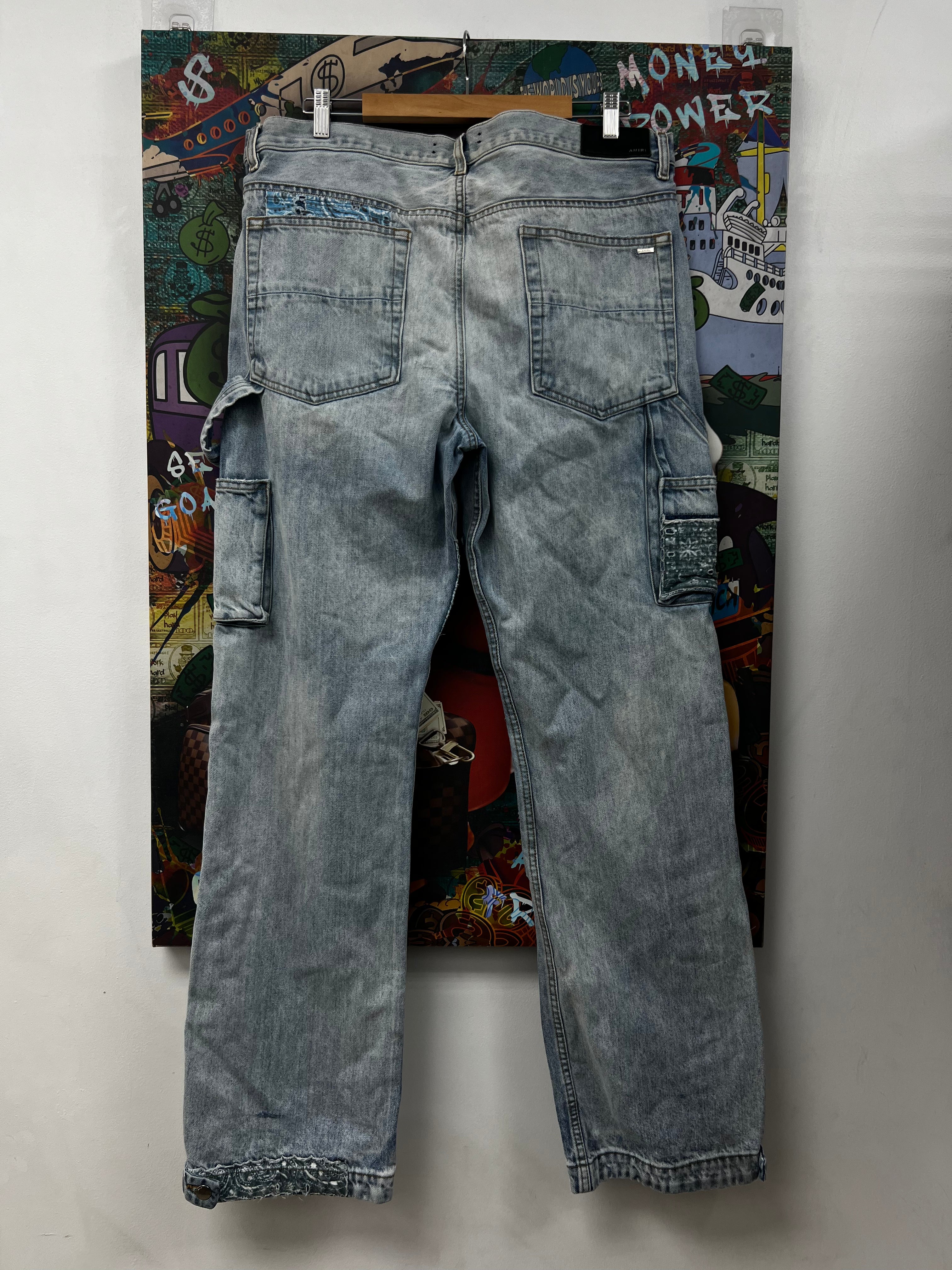 Amiri Double Knee Patchwork Jeans