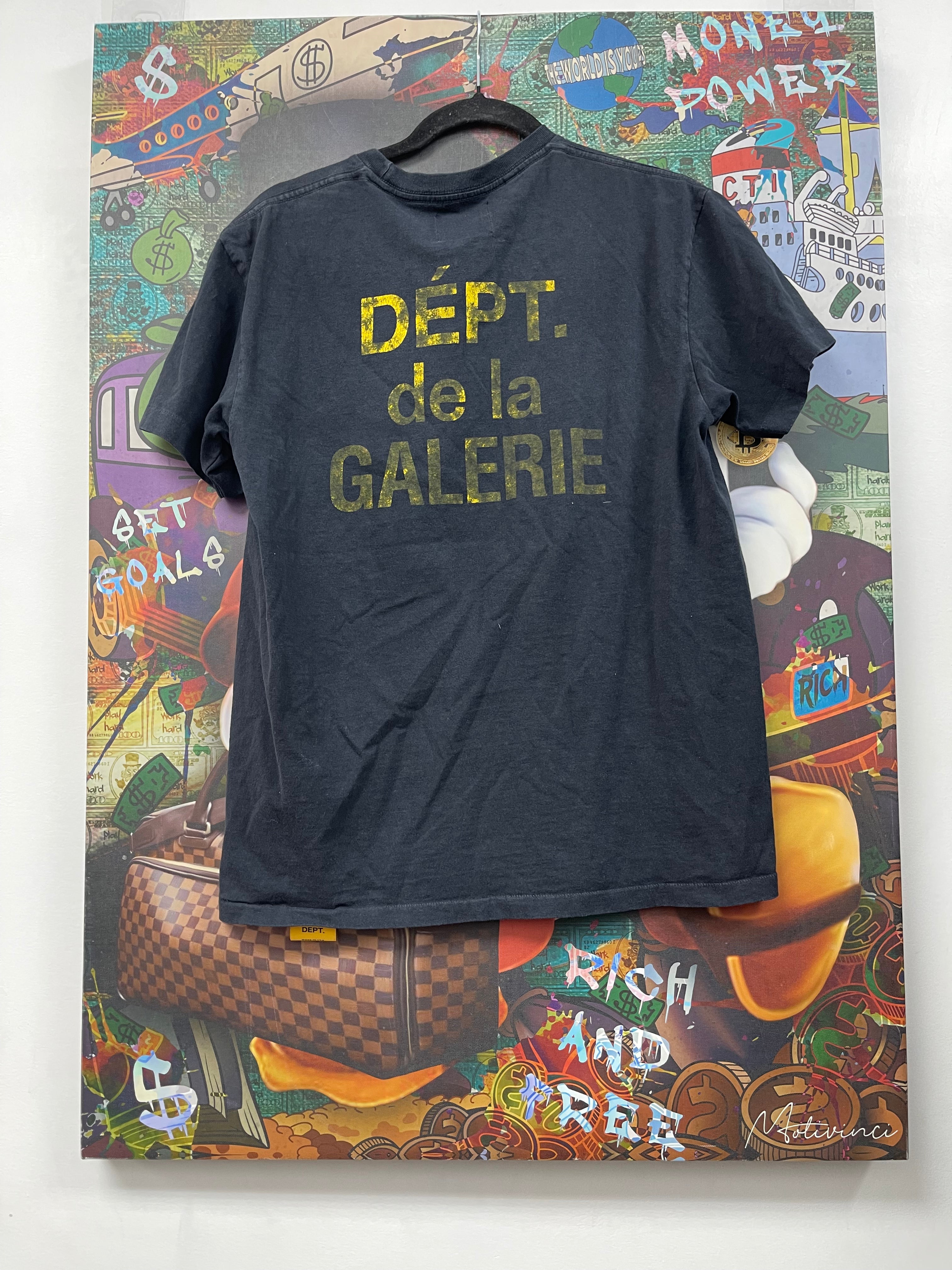 Gallery Dept Navy Yellow Souvenir Tee
