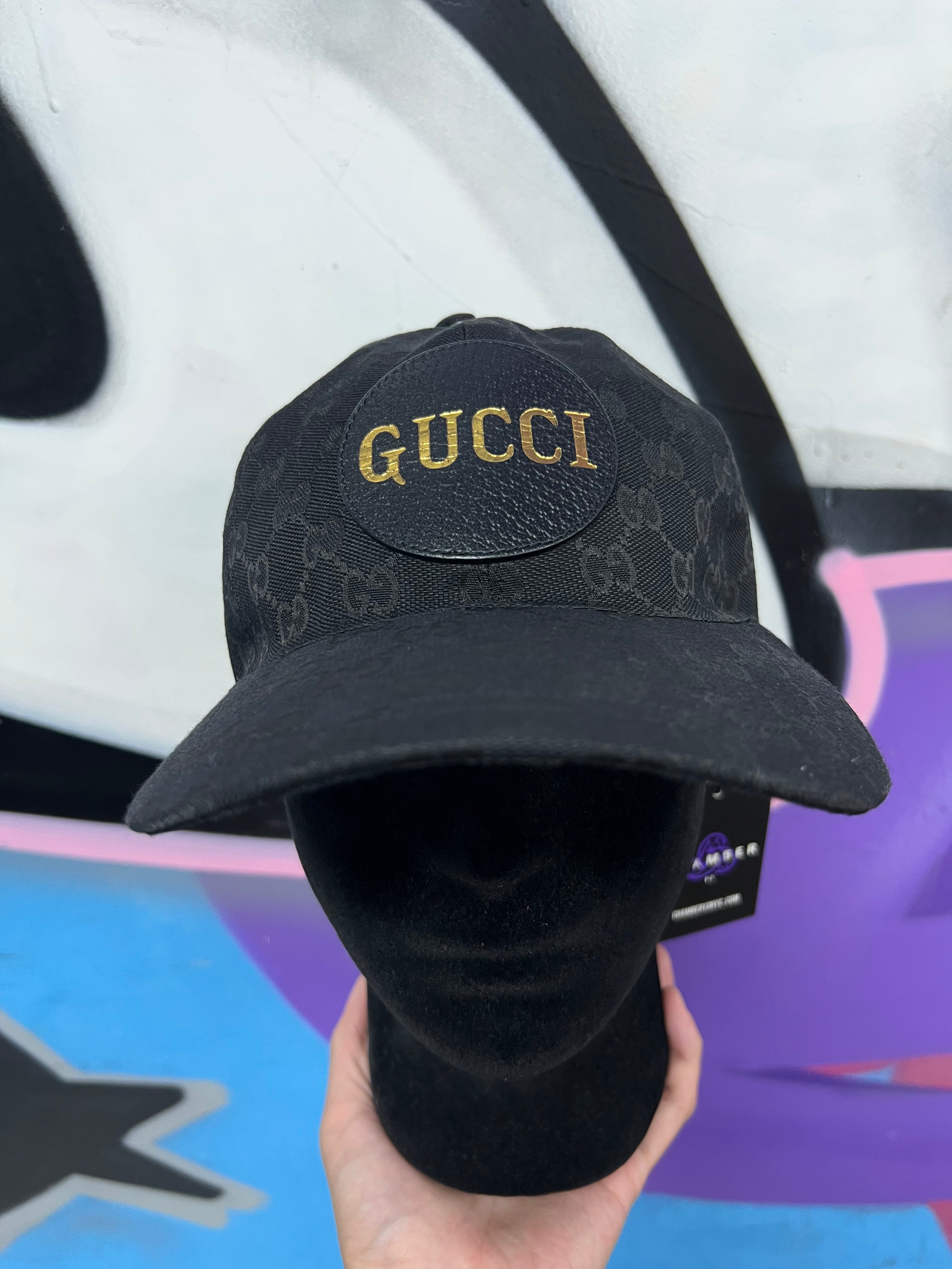 Gucci Black GG Monogram Hat