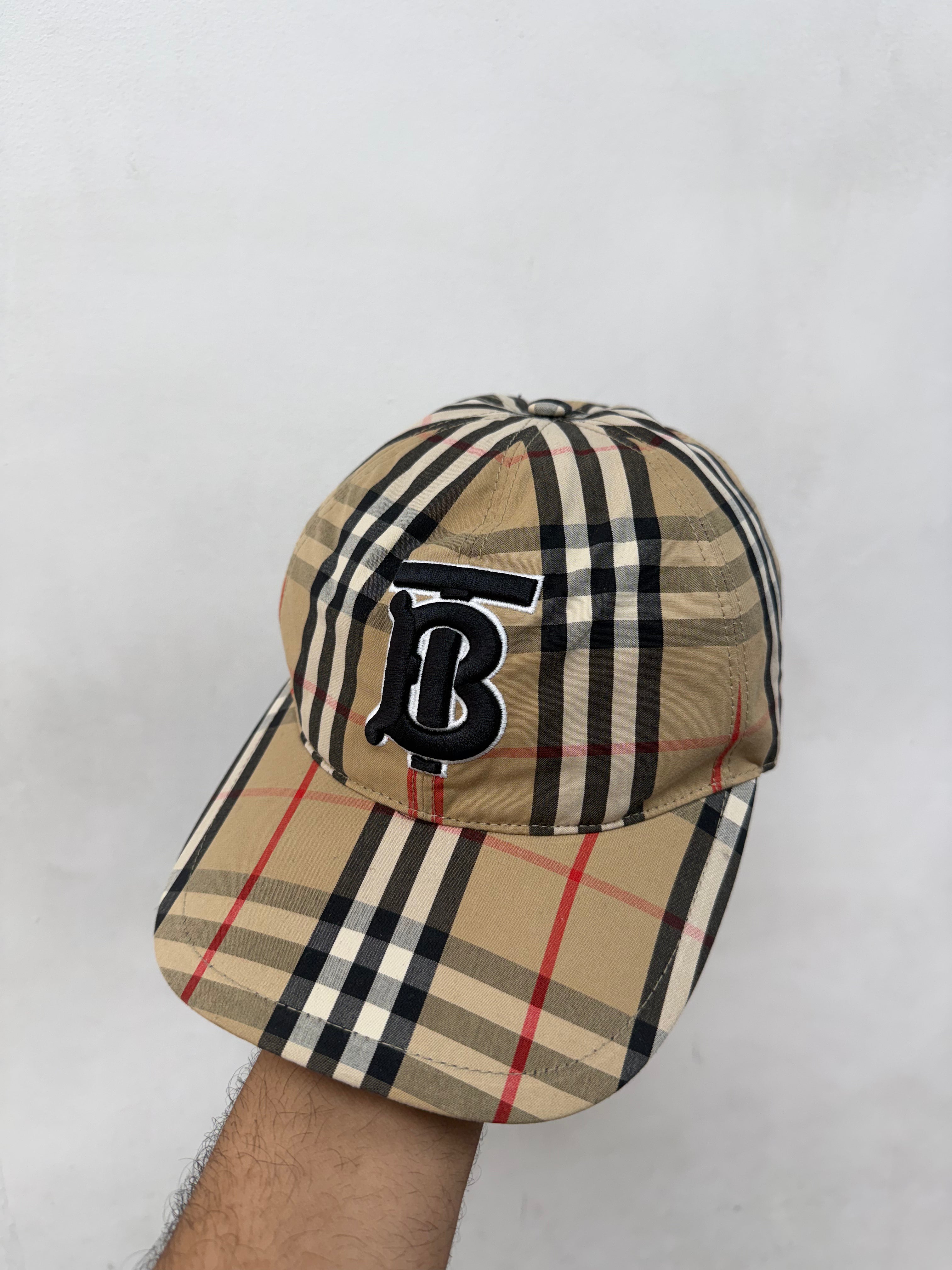 Burberry Plaid Monogram Hat
